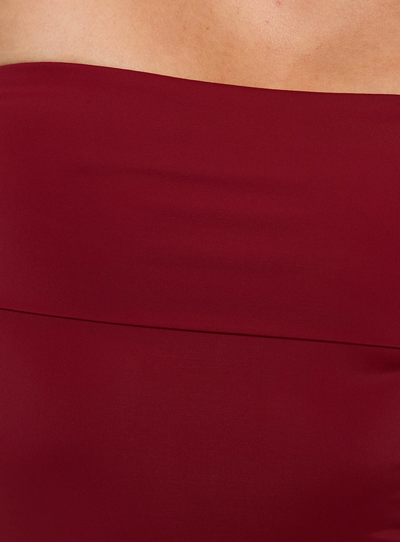 Niner Strapless Bodysuit Burgundy Petite