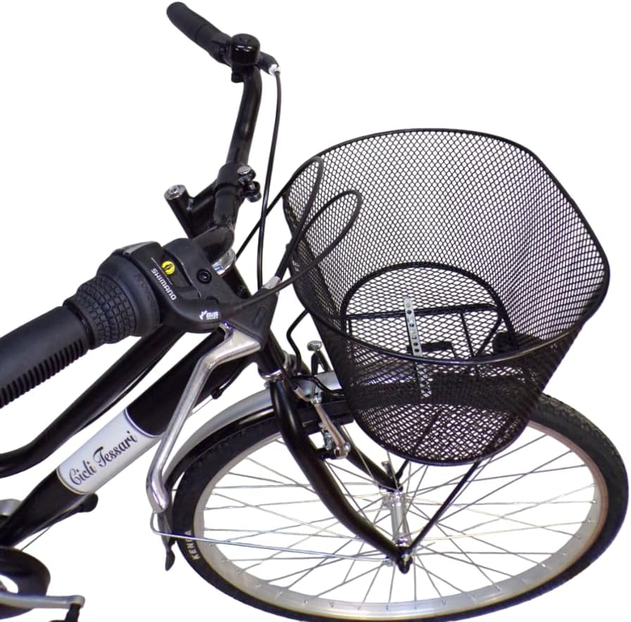 Cicli Tessari - bicicletta da donna bici da passeggio city bike ruota 28 trekking cambio 6 velocita' con cesto anteriore