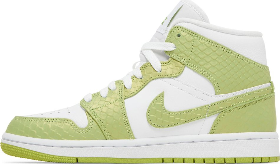 Wmns Air Jordan 1 Mid SE  Green Python  DV2959-113 - Sneaker Replica Workshop