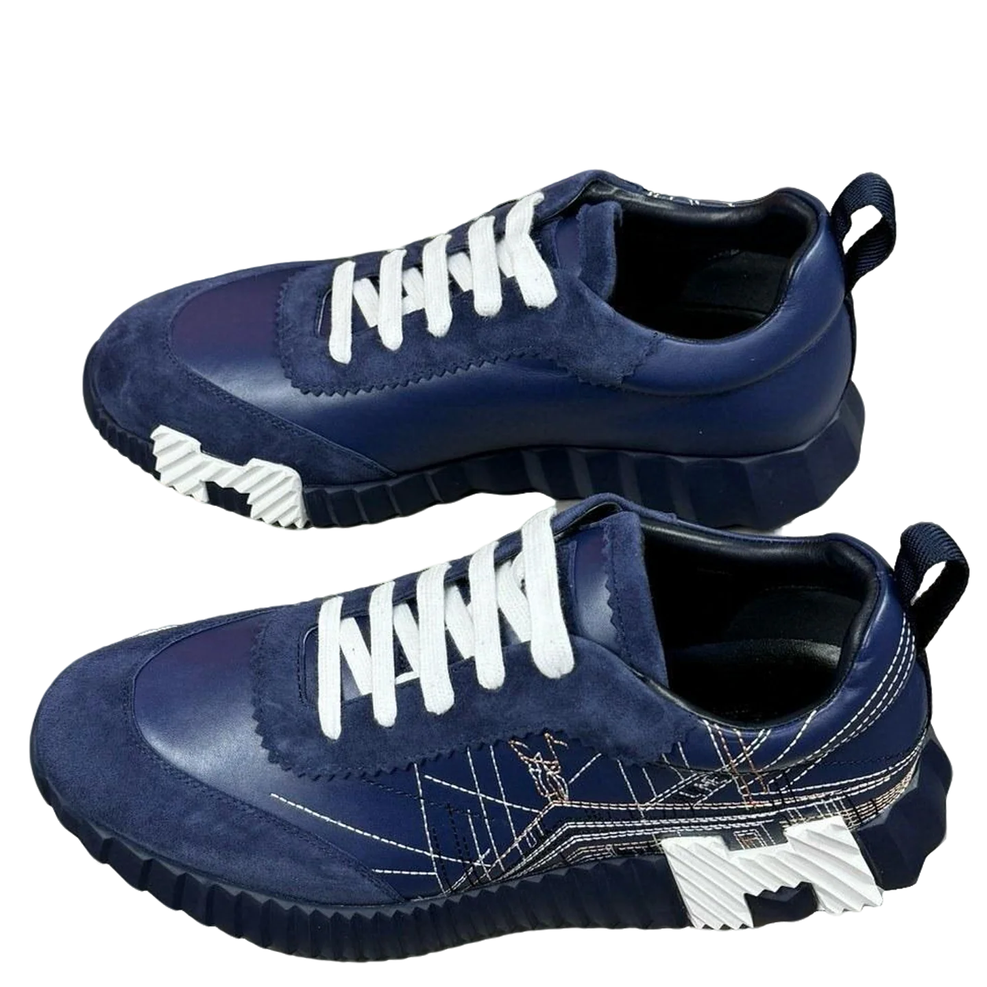 Hermes Men's Sneakers Luxury Leather Fashion Sneakers - Sneaker Replica Workshop