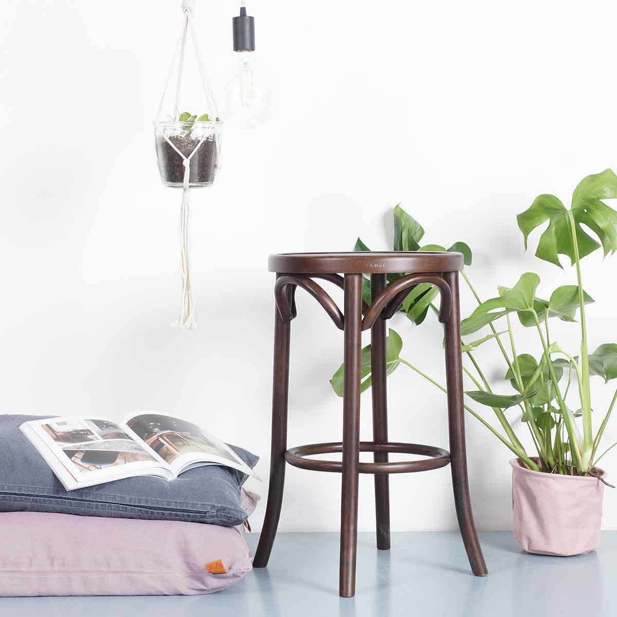 Houten barkruk Diana naturel - 61 cm