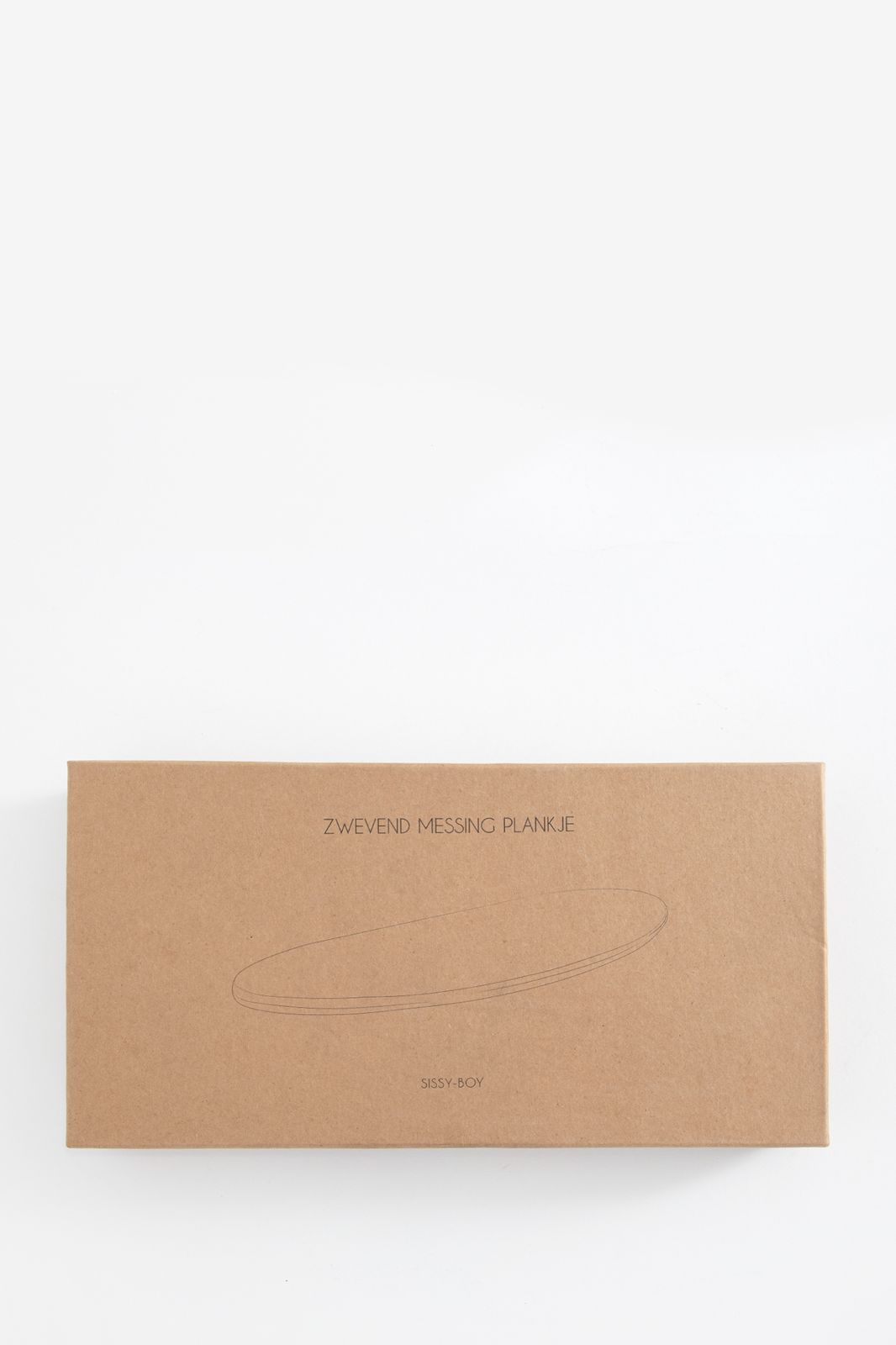 Goudkleurig zwevende messing plank