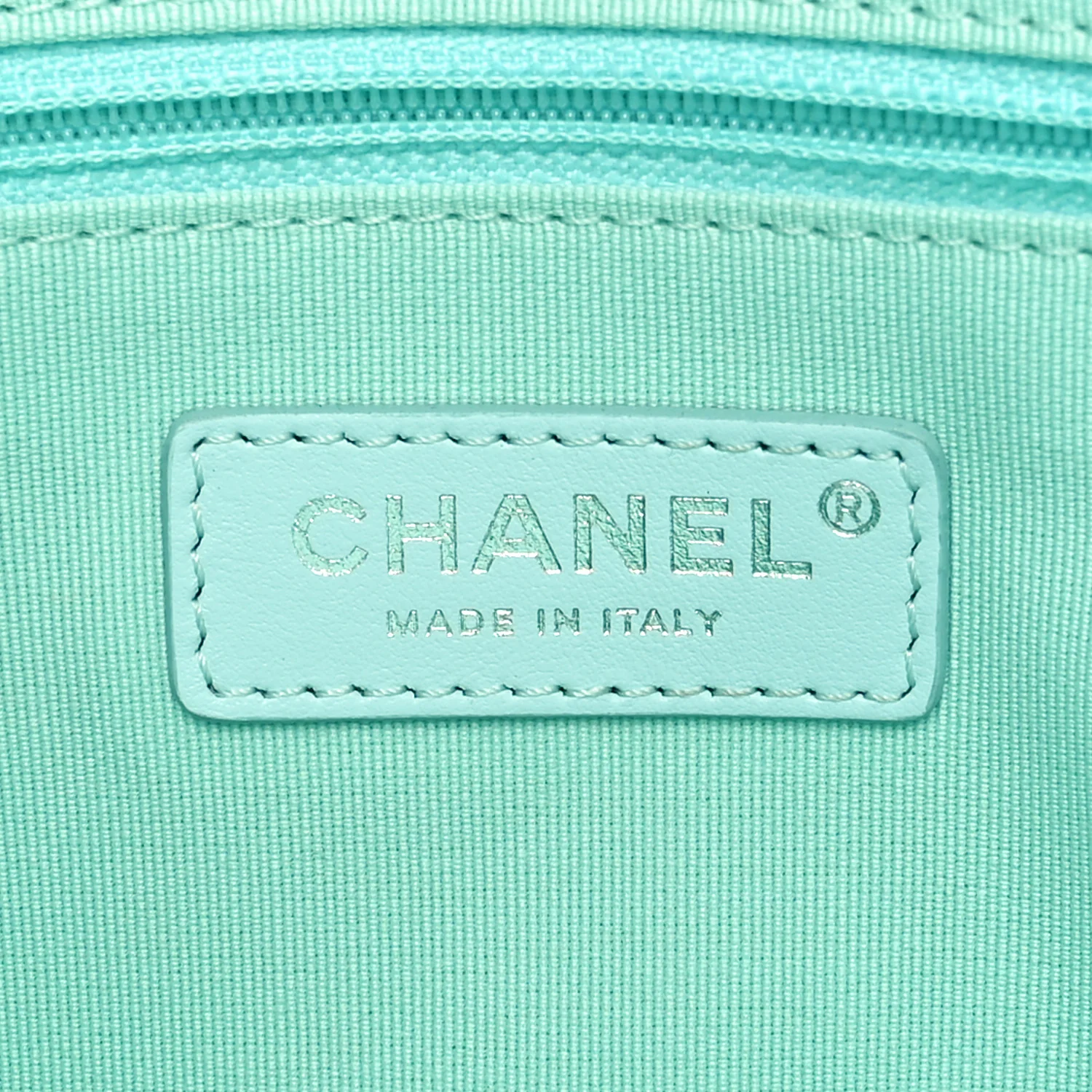 Shaded Calfskin Small Deauville Tote Light Green Turquoise Purple - Top Club