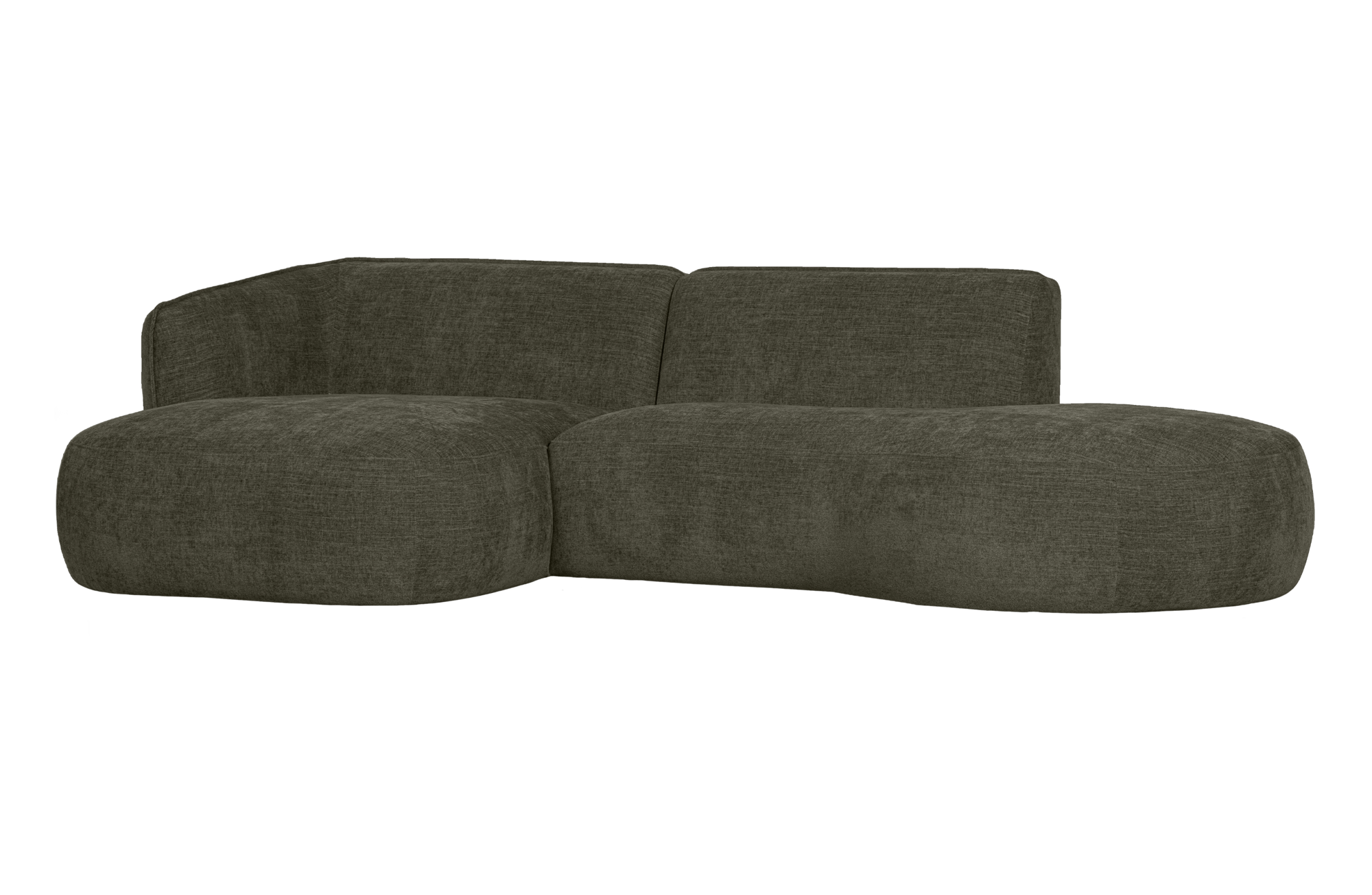 WOOOD Exclusive chaise longue Polly links Polly chaise longue links - Warm Groen