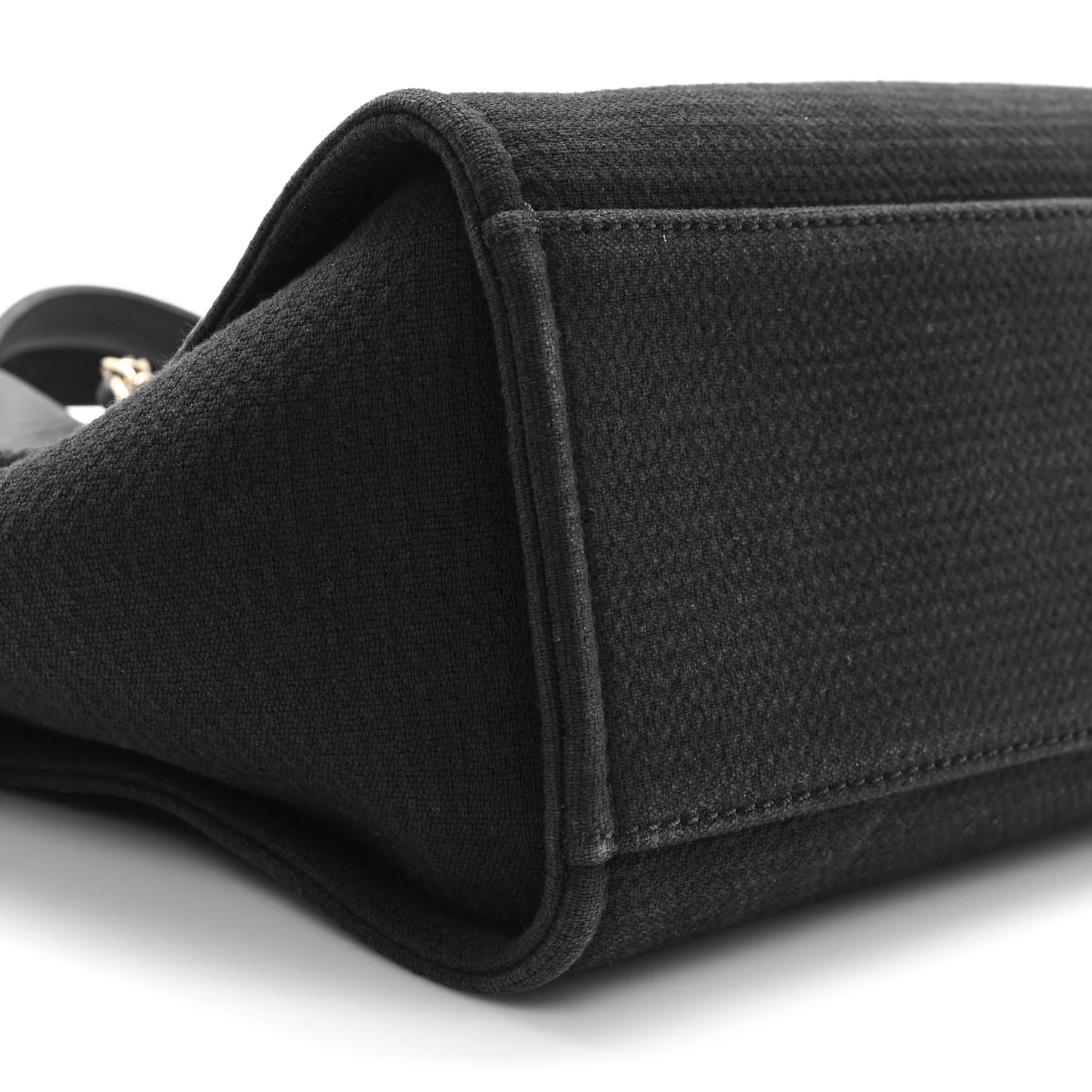 Mixed Fibers Small Deauville Tote Black - Top Club