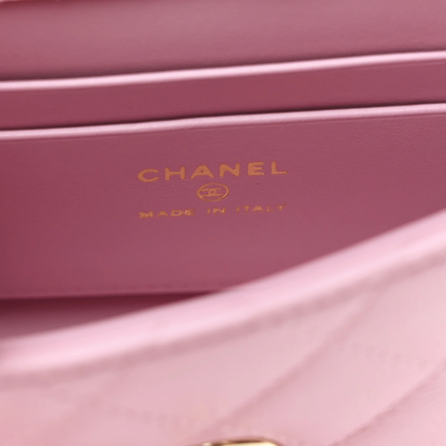 Caviar Quilted Coco Handle Clutch With Chain Pink - Top Club