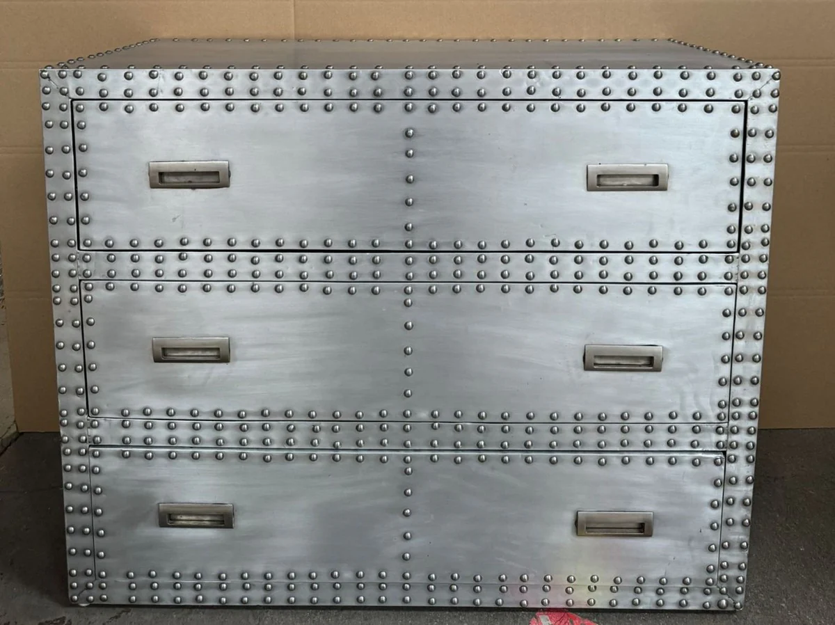 Aluminum chest of drawers with 3 drawers 100 cm - aluminum furniture