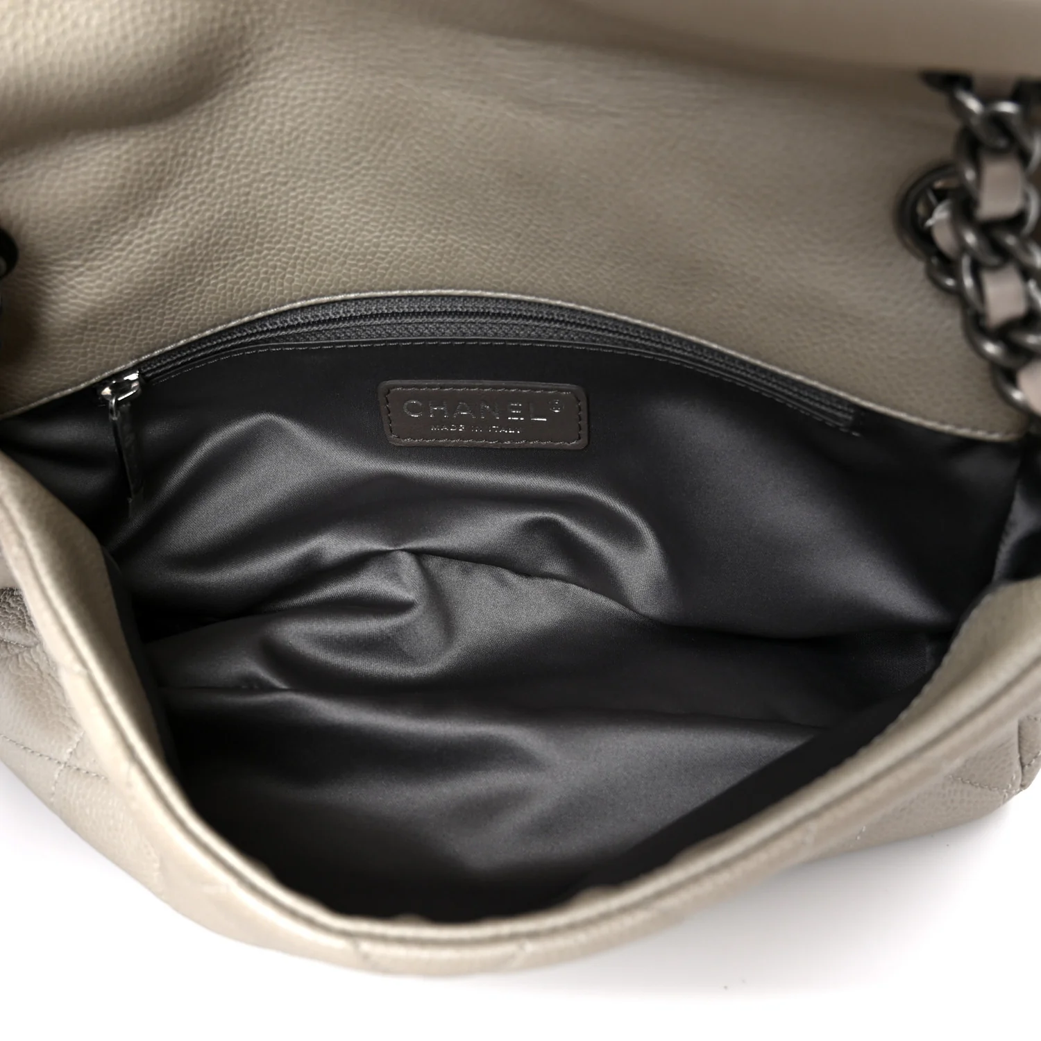 Caviar Quilted Coco Casual Flap Ivory - Top Club