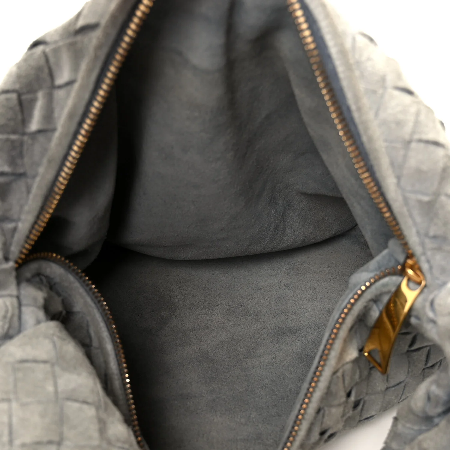 Suede Calfskin Intrecciato Teen Jodie Hobo Thunder - Top Club