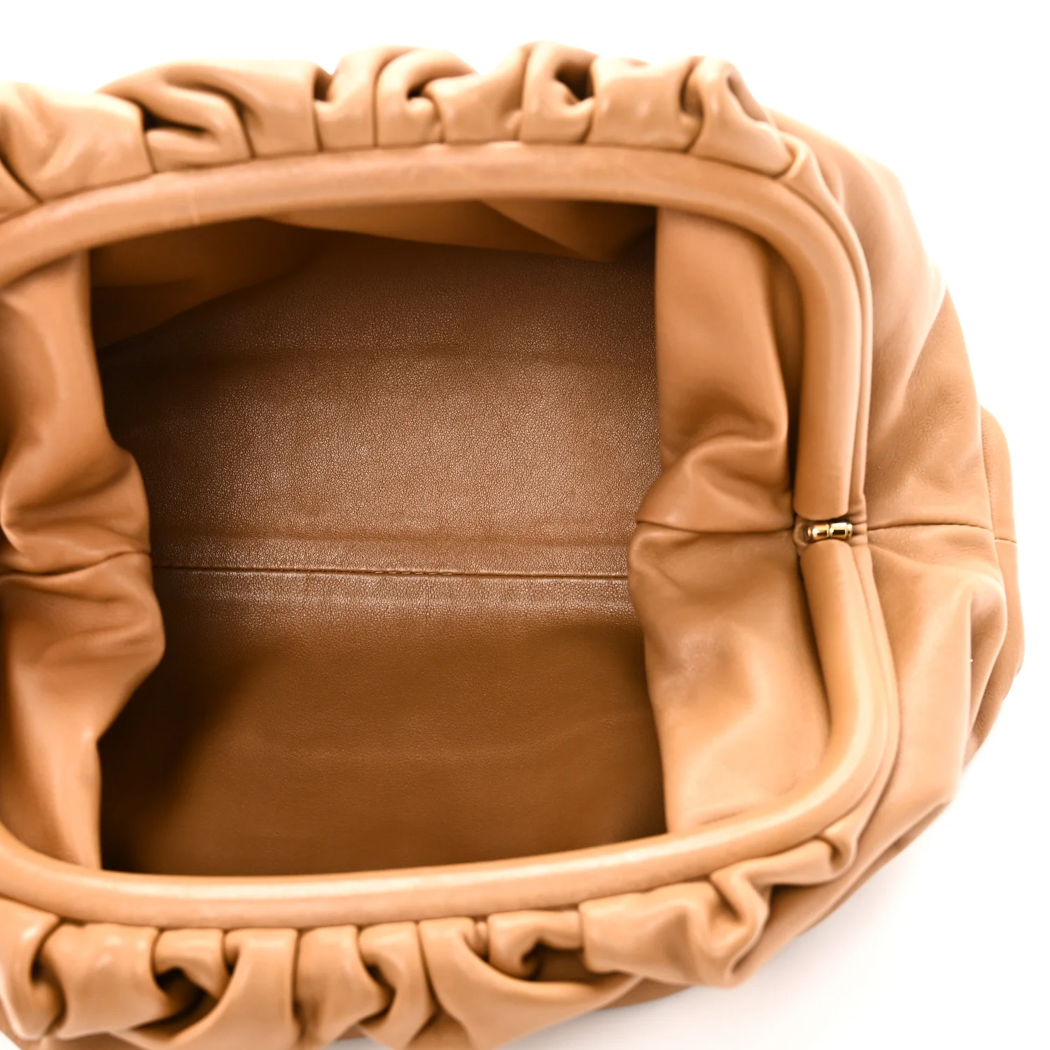 Calfskin Teen Pouch Caramel - Top Club
