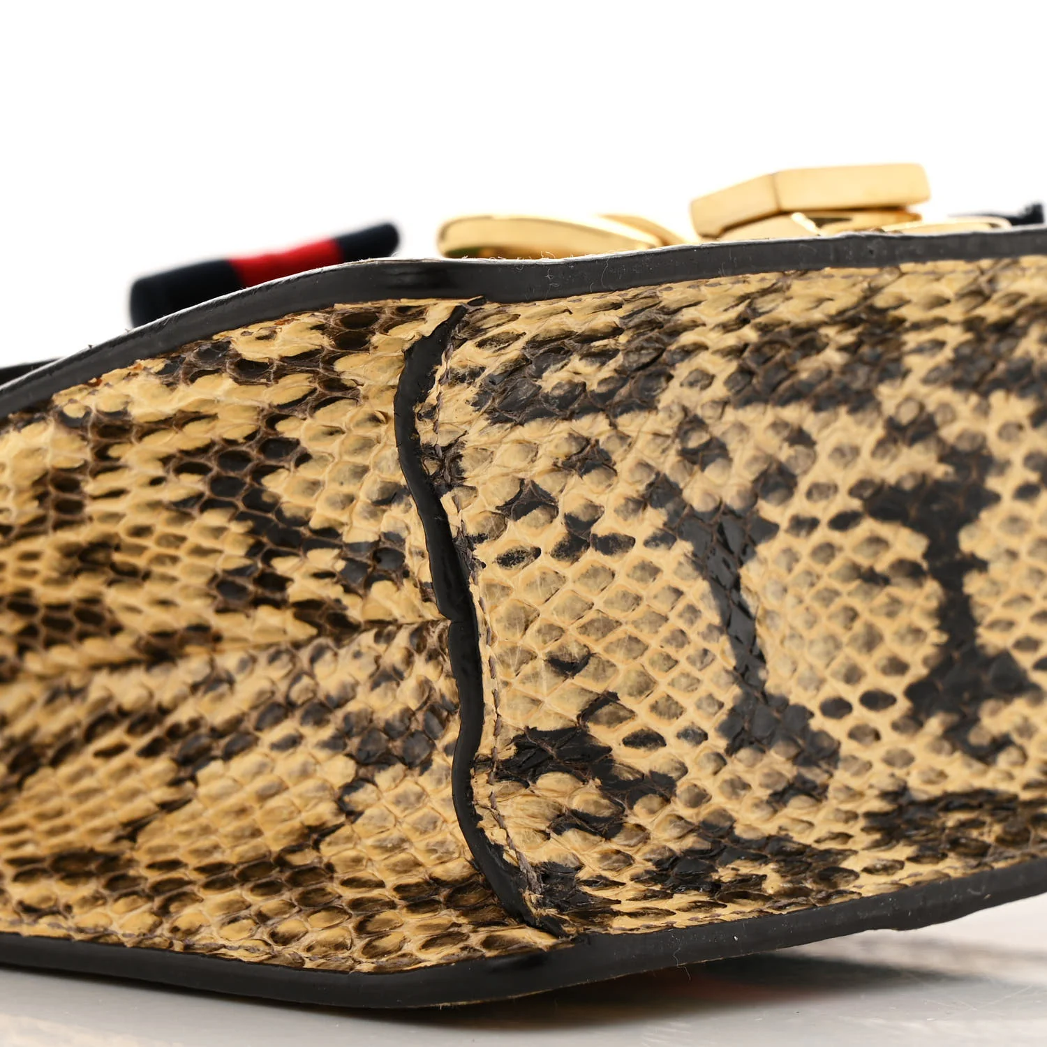 Snakeskin Mini Sylvie Chain Shoulder Bag Roccia - Top Club