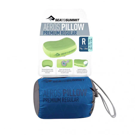 Sea to Summit Eros Premium Kissen LARGE Navy - Travel Pillow