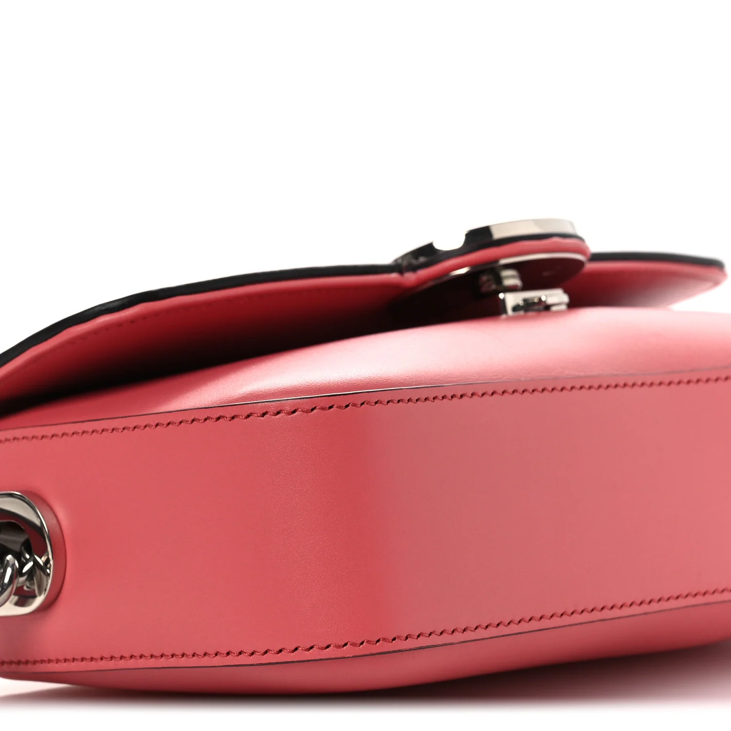 Senna Calfskin Petite GG Top Handle Shoulder Bag Pink - Top Club