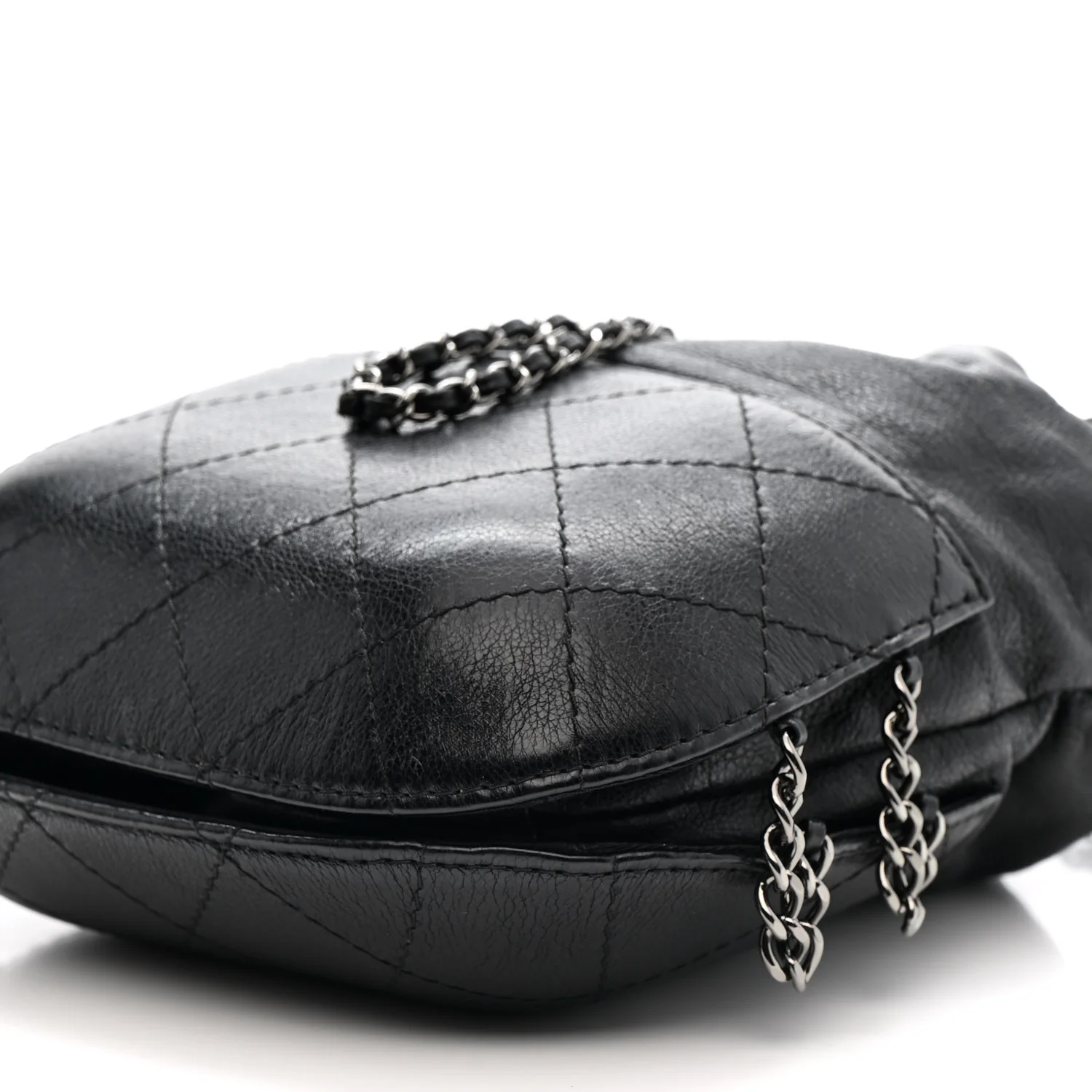 Calfskin Quilted Small Gabrielle Bucket Black - Top Club