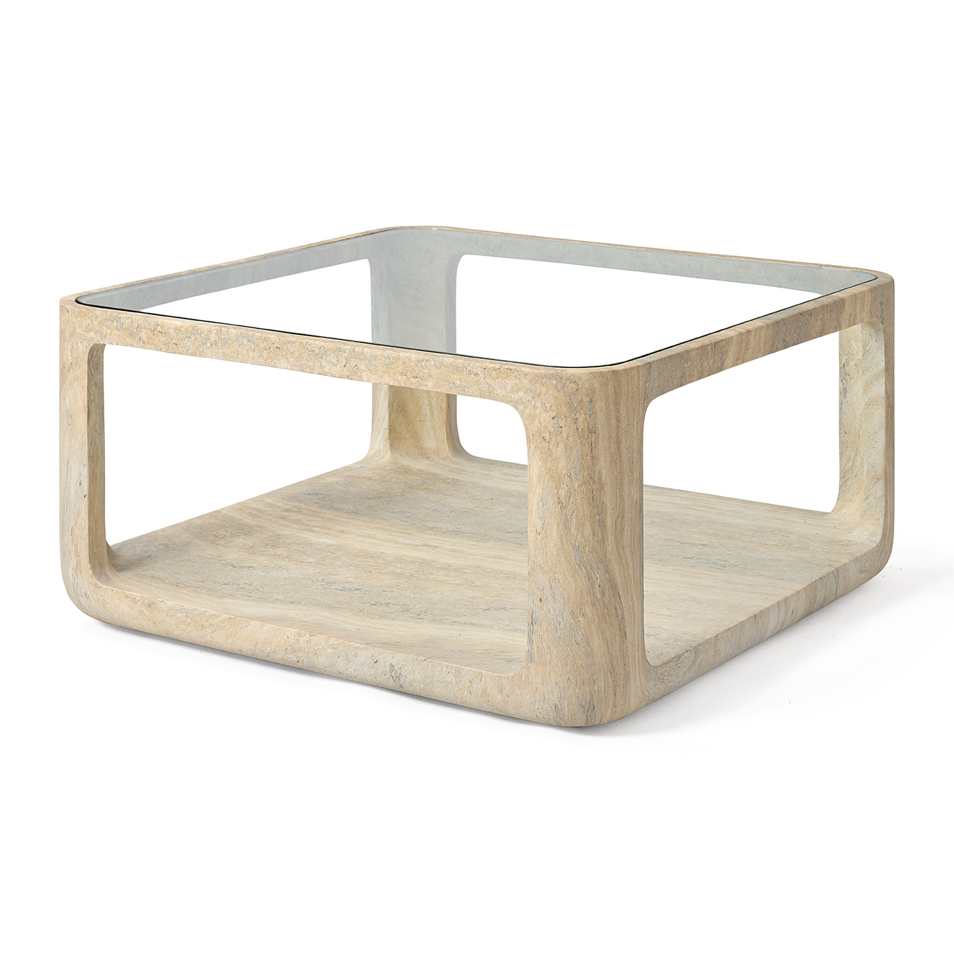 Salontafel Yobeko Travertine Texture