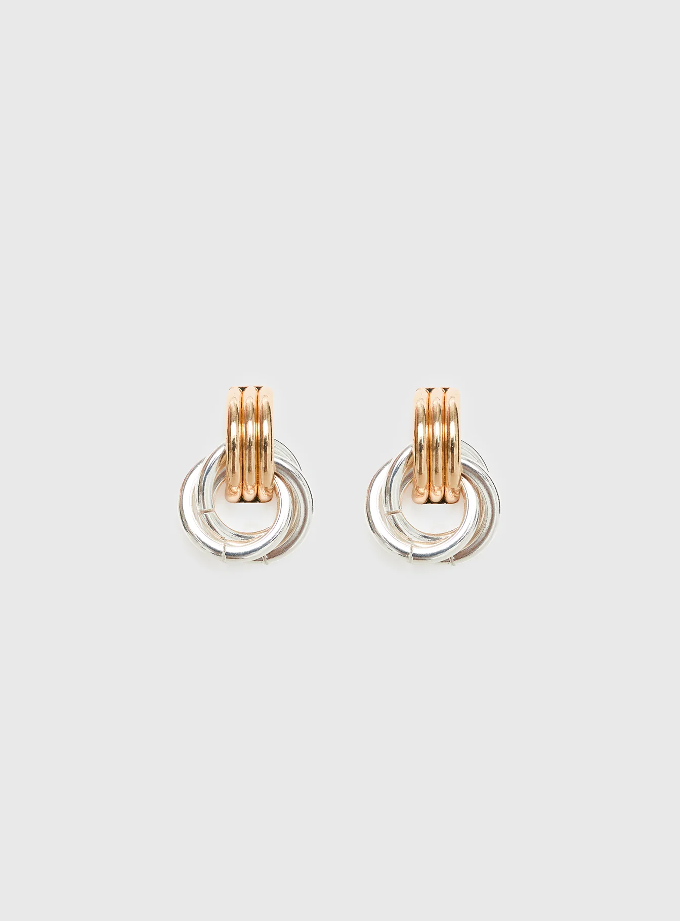 Trishy Linked Earrings Gold / Silver
