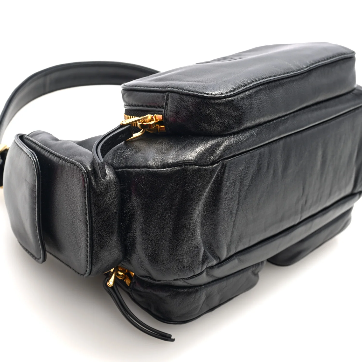 Nappa Multi Pocket Hobo Black - Top Club
