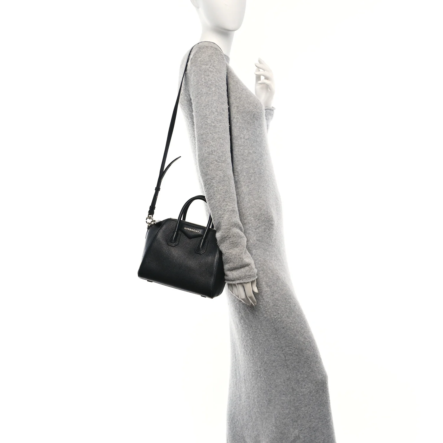 Sugar Goatskin Mini Antigona Black