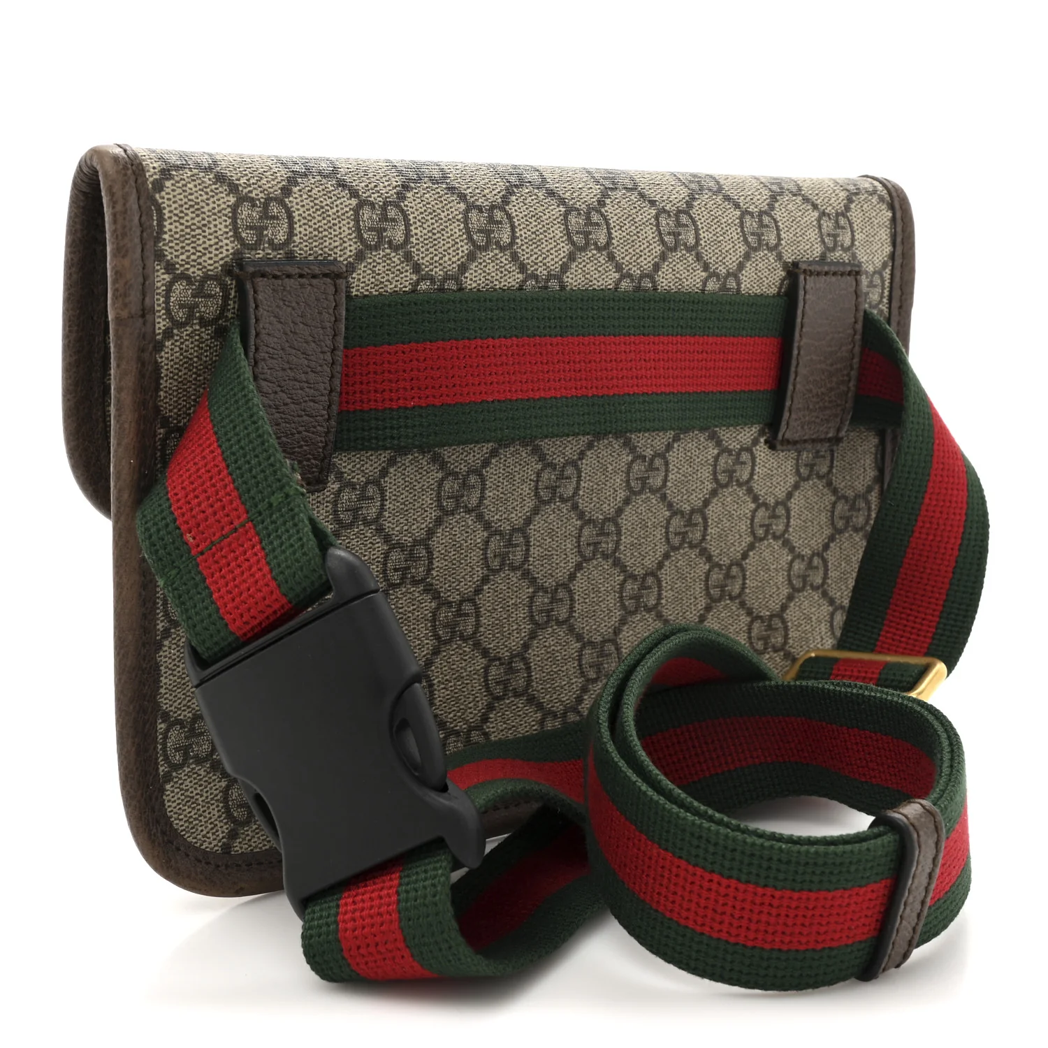 GG Supreme Monogram Neo Vintage Web Belt Bag Brown - Top Club