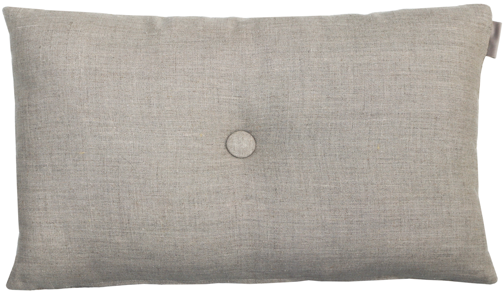 kussen linnen wol knoop rechthoek 57x37cm