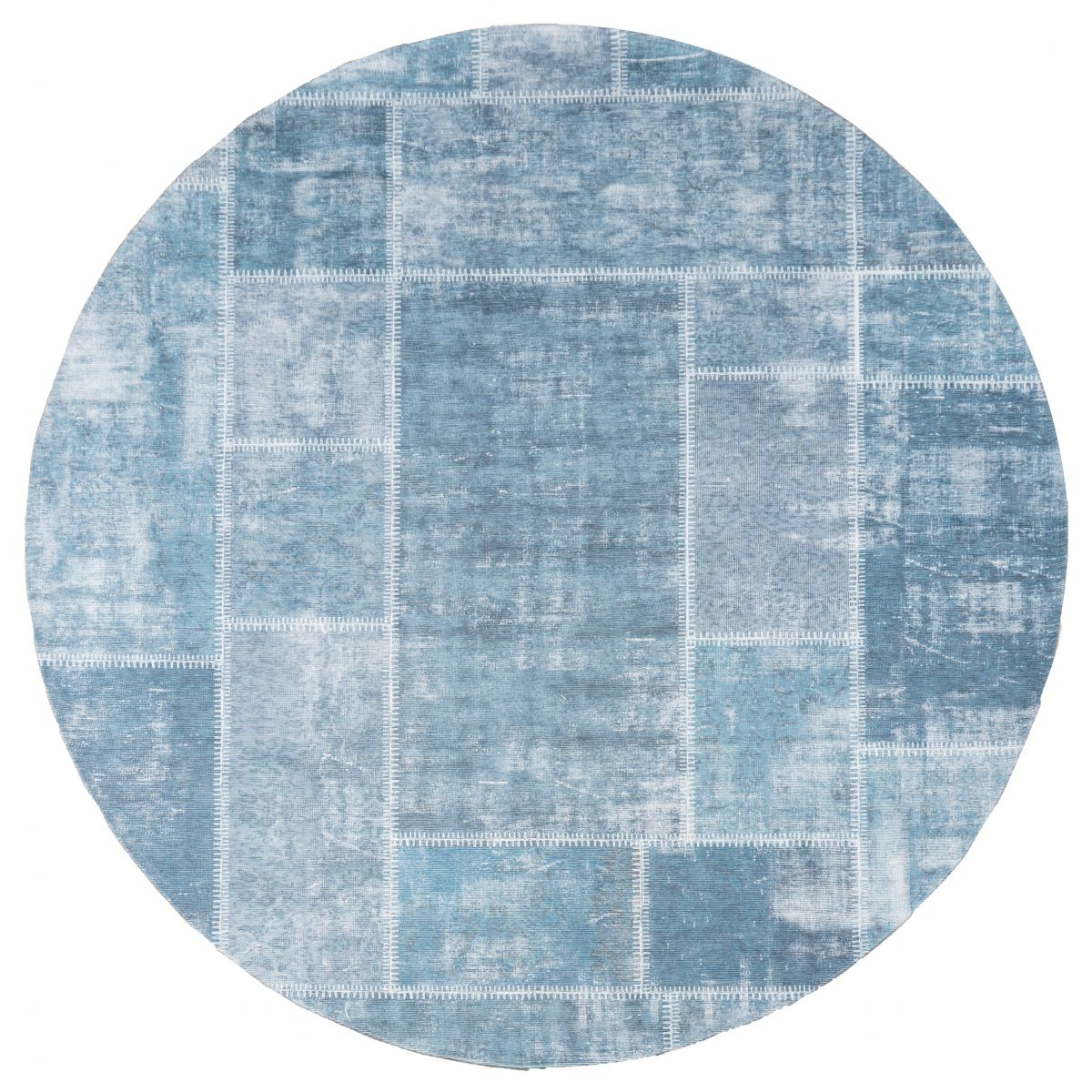 Vloerkleed Mijnen Grijs/Blauw 160 x 230 cm