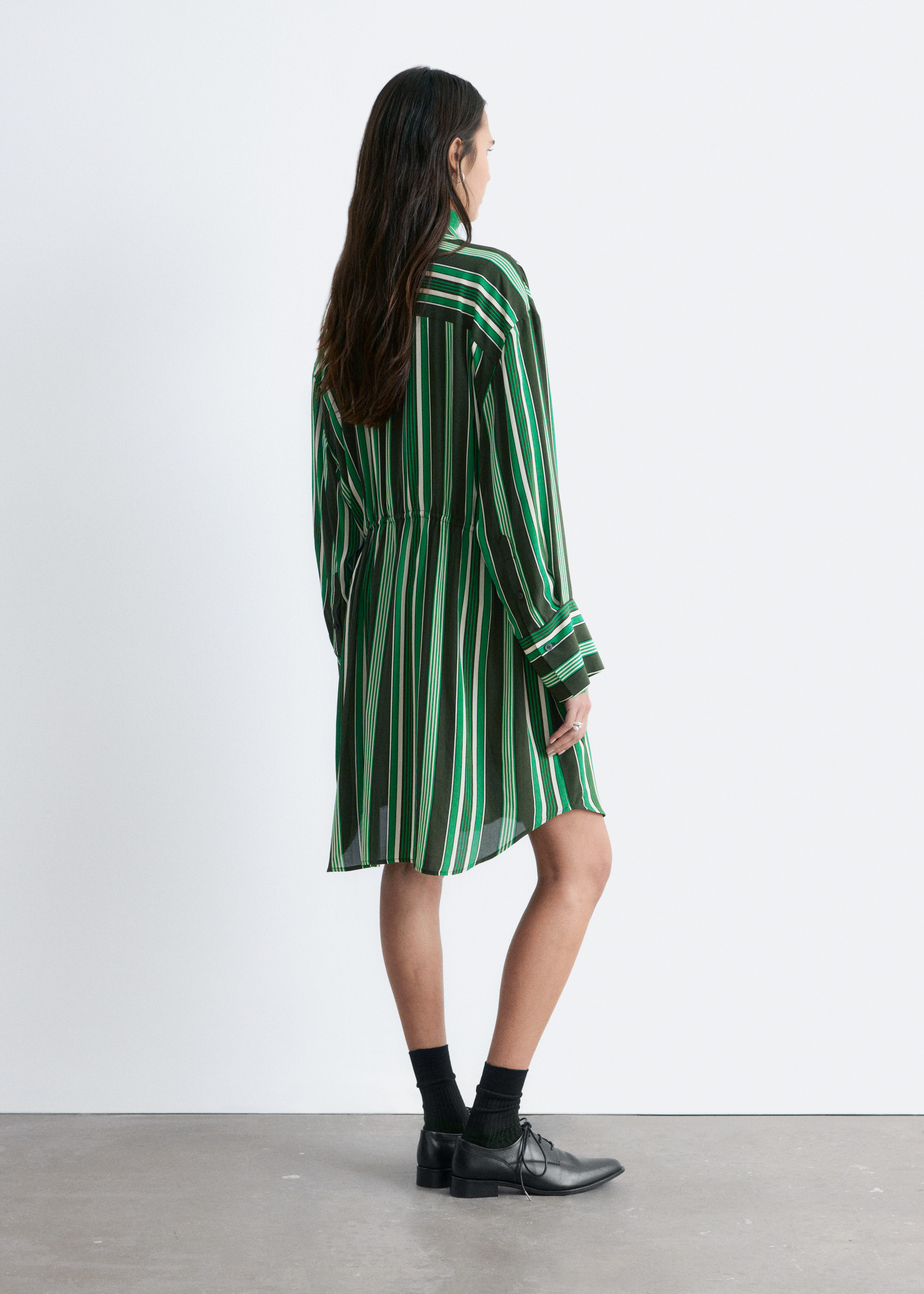 & Other Stories OVERSIZED DRAWSTRING SHIRT DRESS