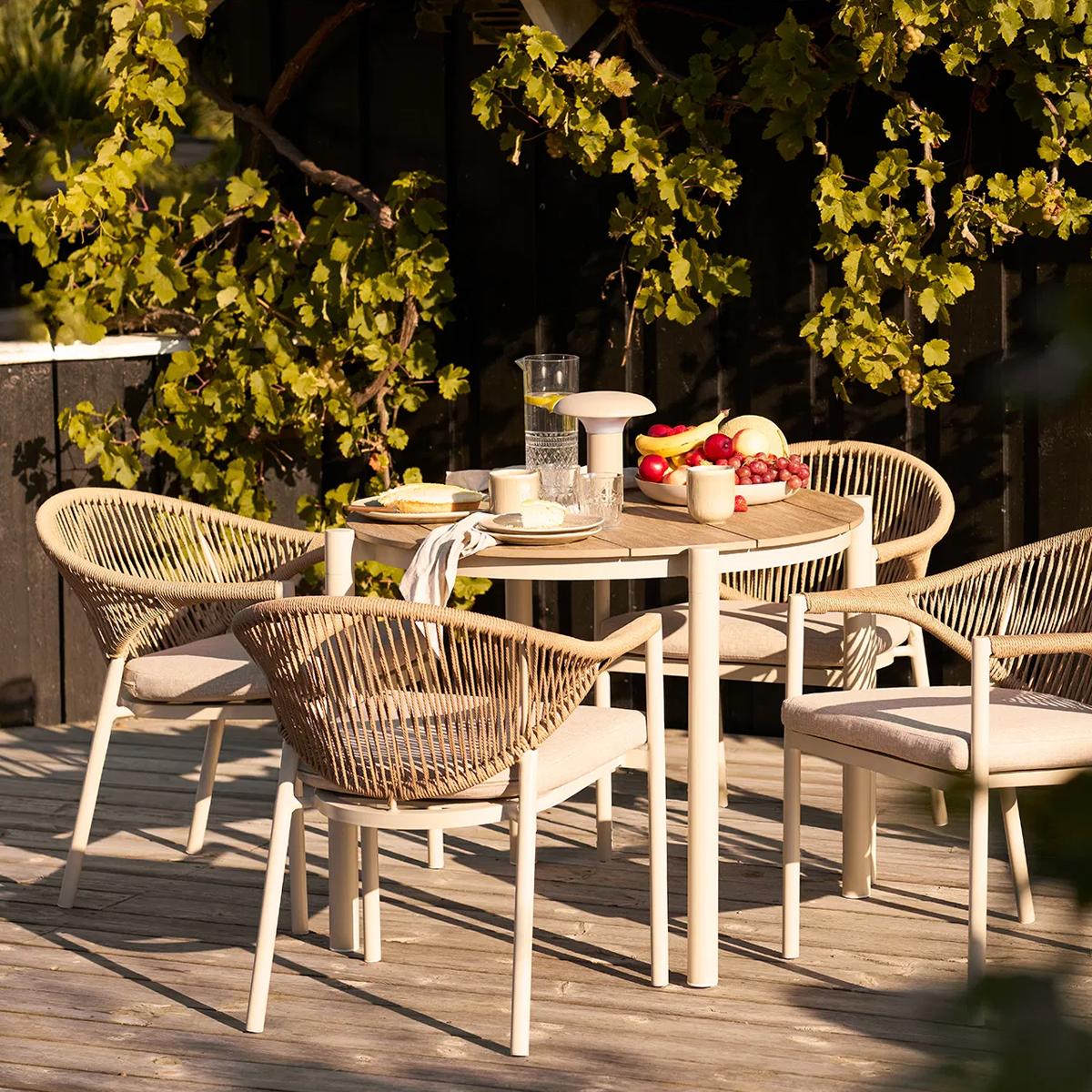 Tuintafel Aliana zand Ø90 cm