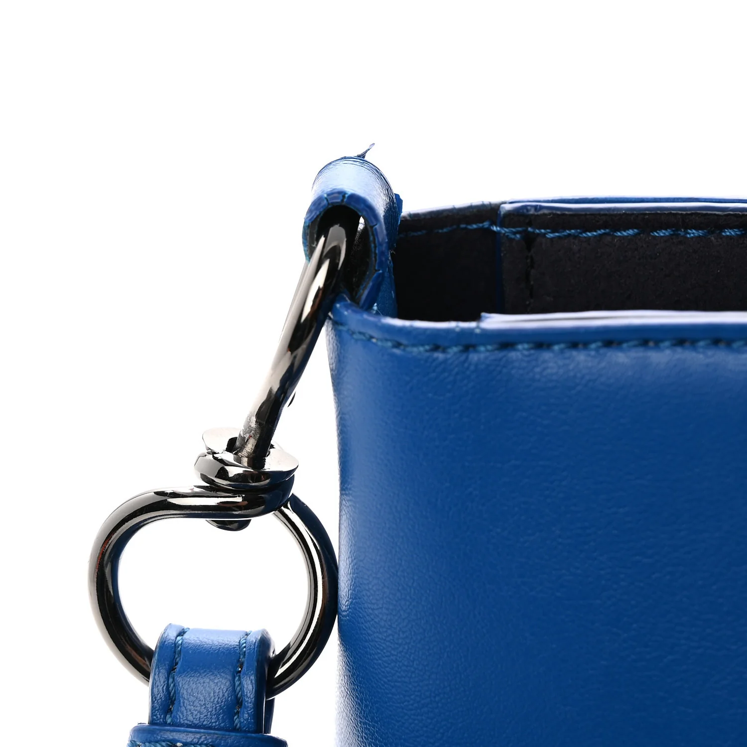 Eco Alter Nappa Perforated Logo Mini Crossbody Blue - Top Club
