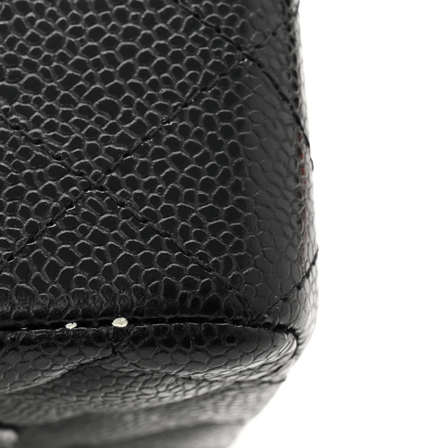 Caviar Quilted Small Double Flap Black - Top Club