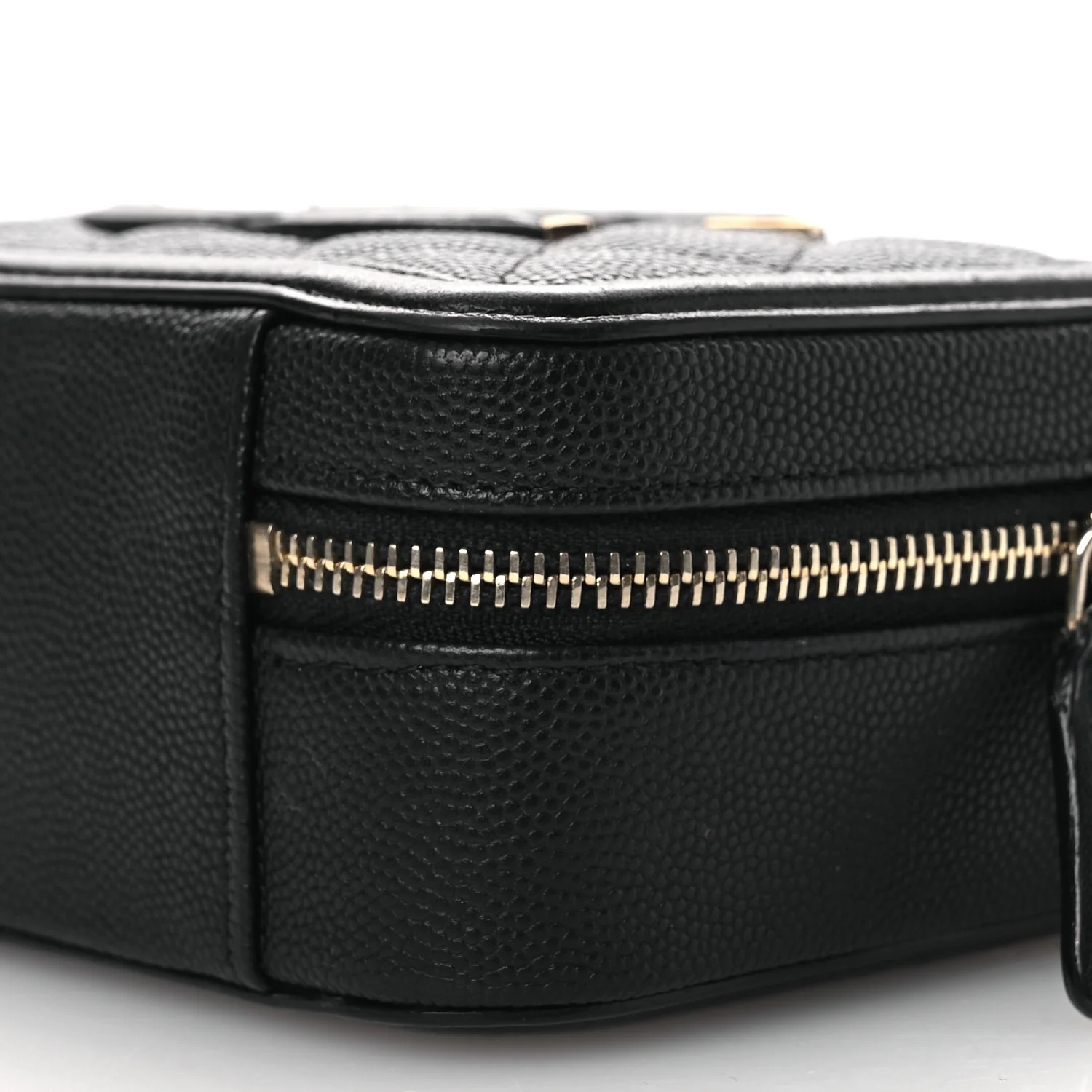 Caviar Quilted CC Filigree Vanity Clutch With Chain Black - Top Club