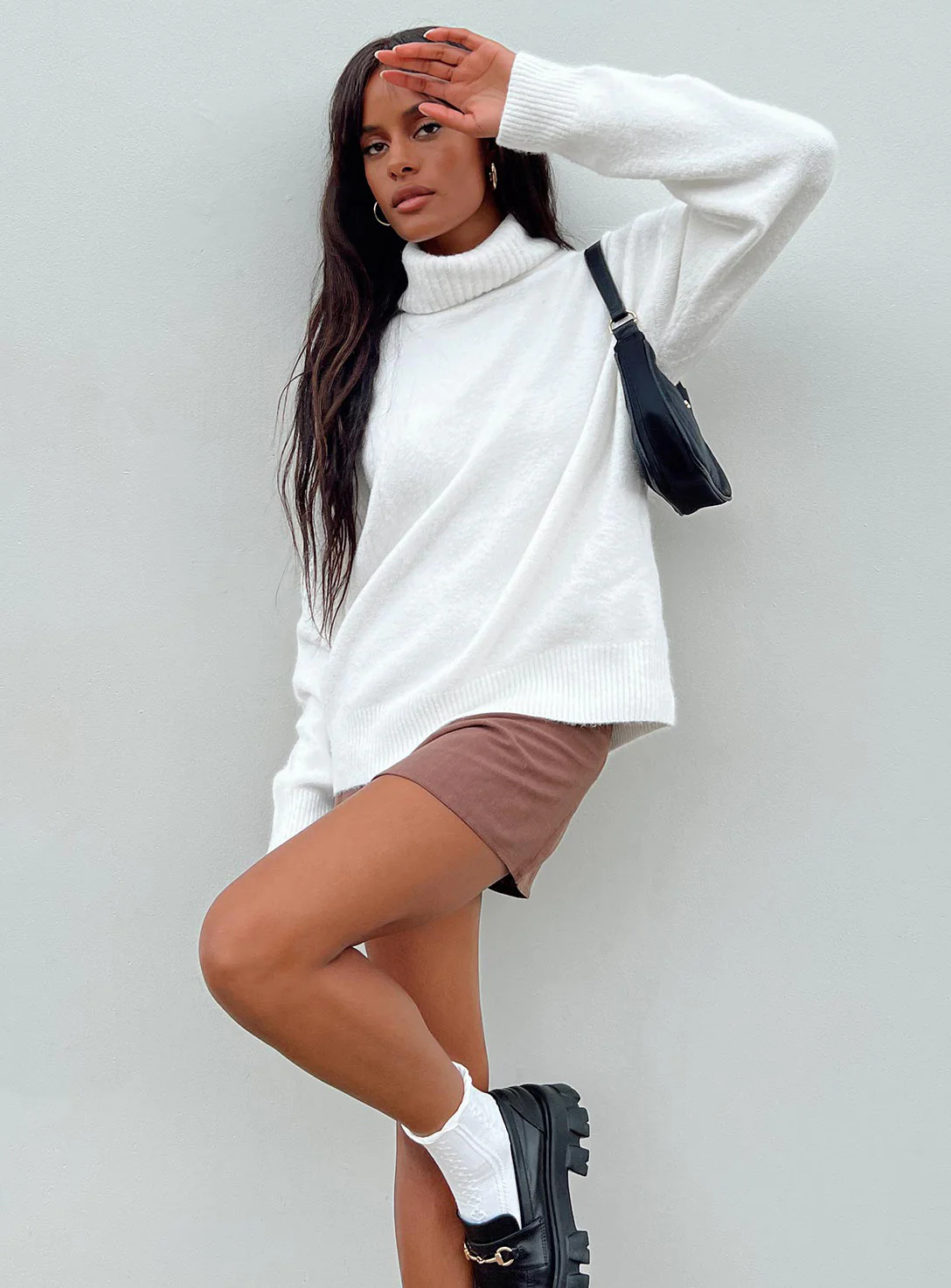 Oswin Turtleneck Sweater White