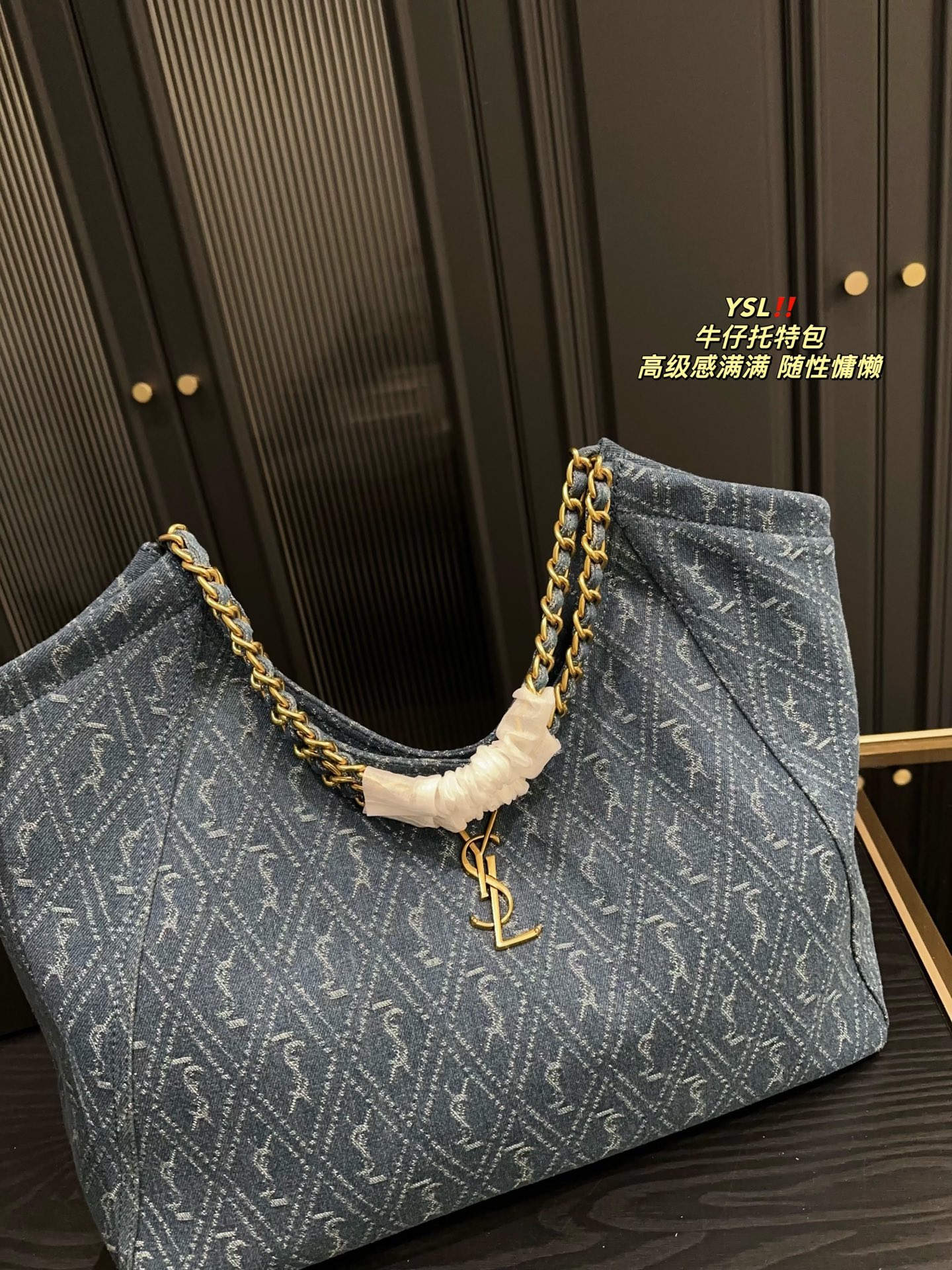 Y new arrival denim tote bag size: 39*35 cm - Top Club