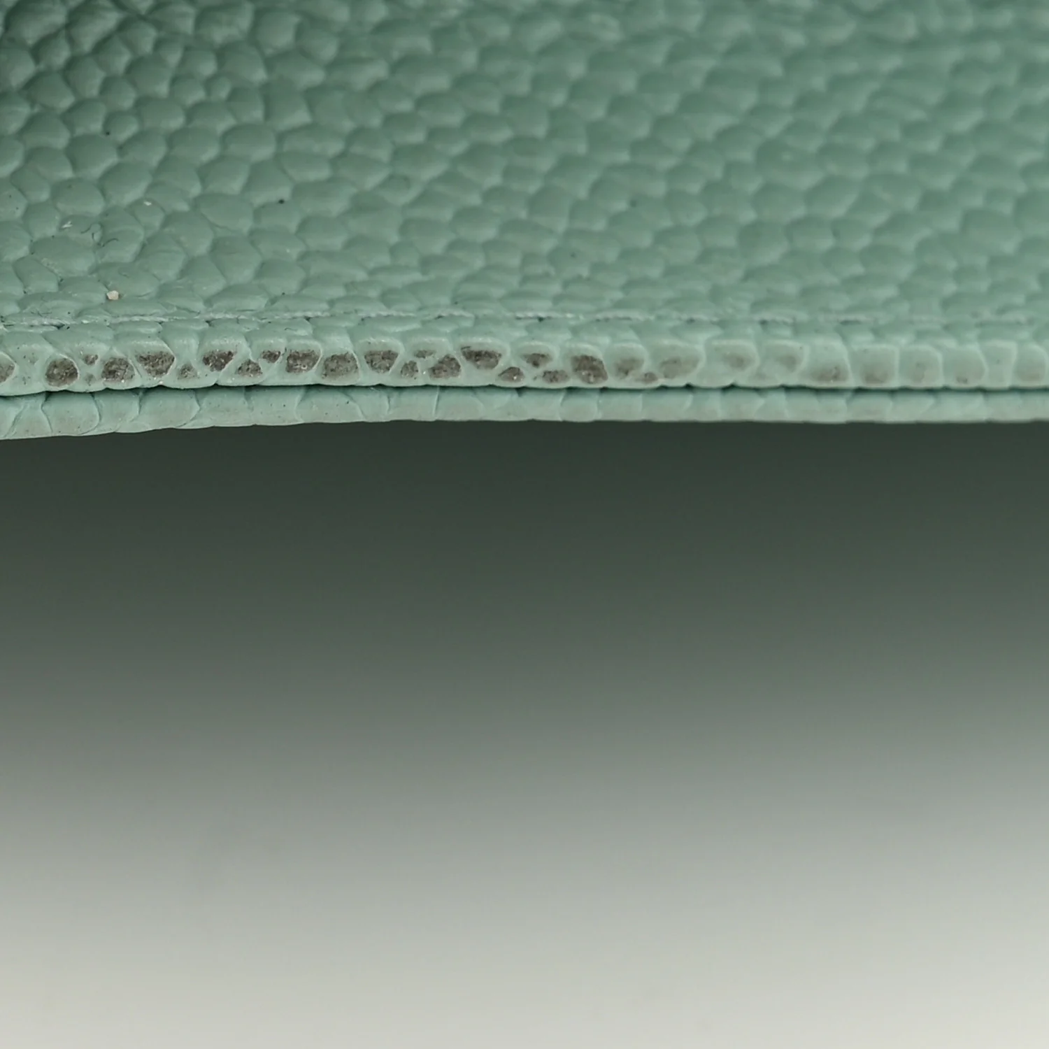 Caviar Quilted Boy Wallet On Chain WOC Light Blue - Top Club