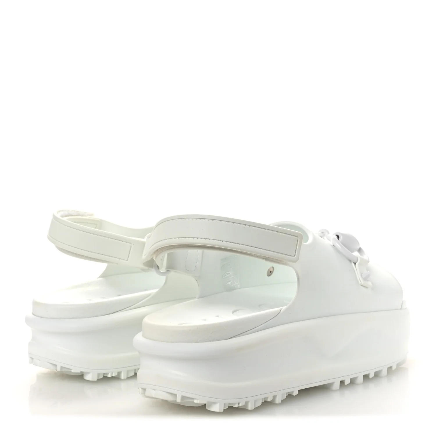 Soft Rubber Horsebit Touch Womens Strapped Sandals 38 Great White - Top Club