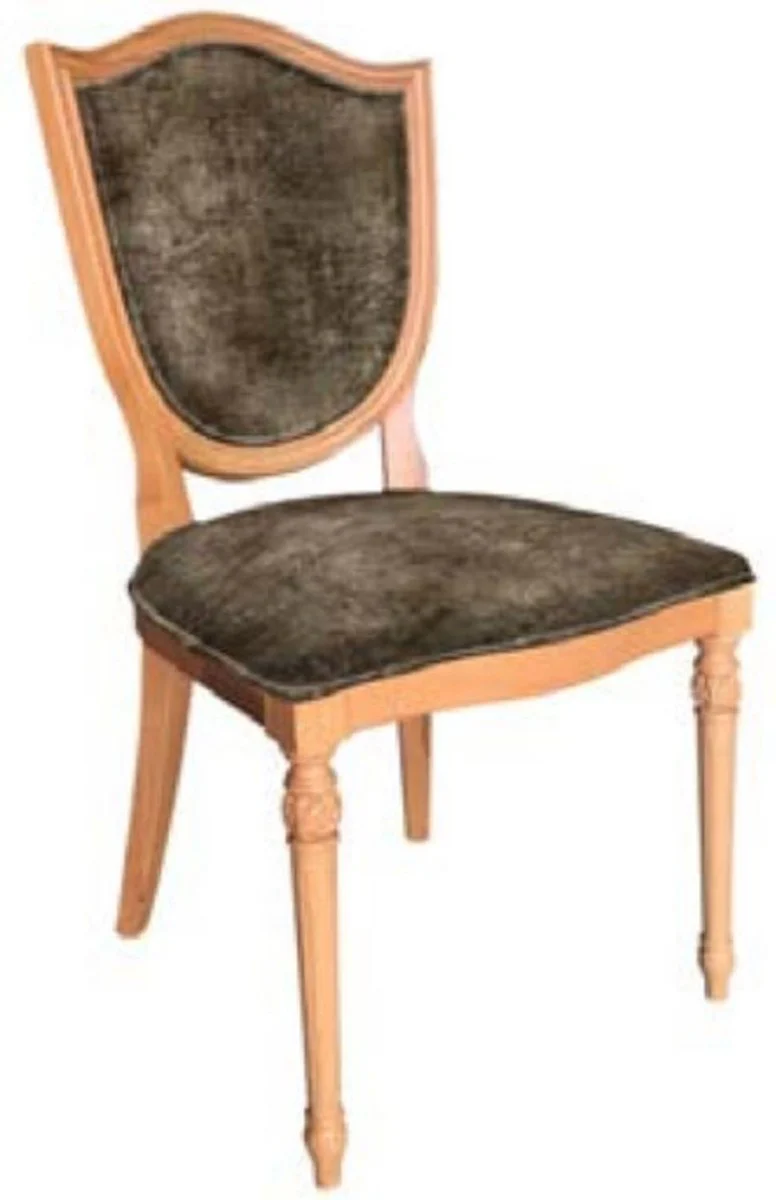 Art Deco Dining Room Chair Set Gray / Natural Colors - 6 Handmade Art Deco Kitchen Chairs - Art Deco Dining Room Furniture