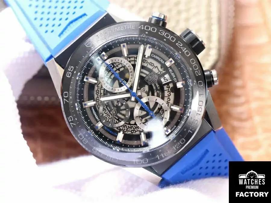 TAG Heuer Carrera CAR2A1T.FT6052 XF Factory Blue Strap