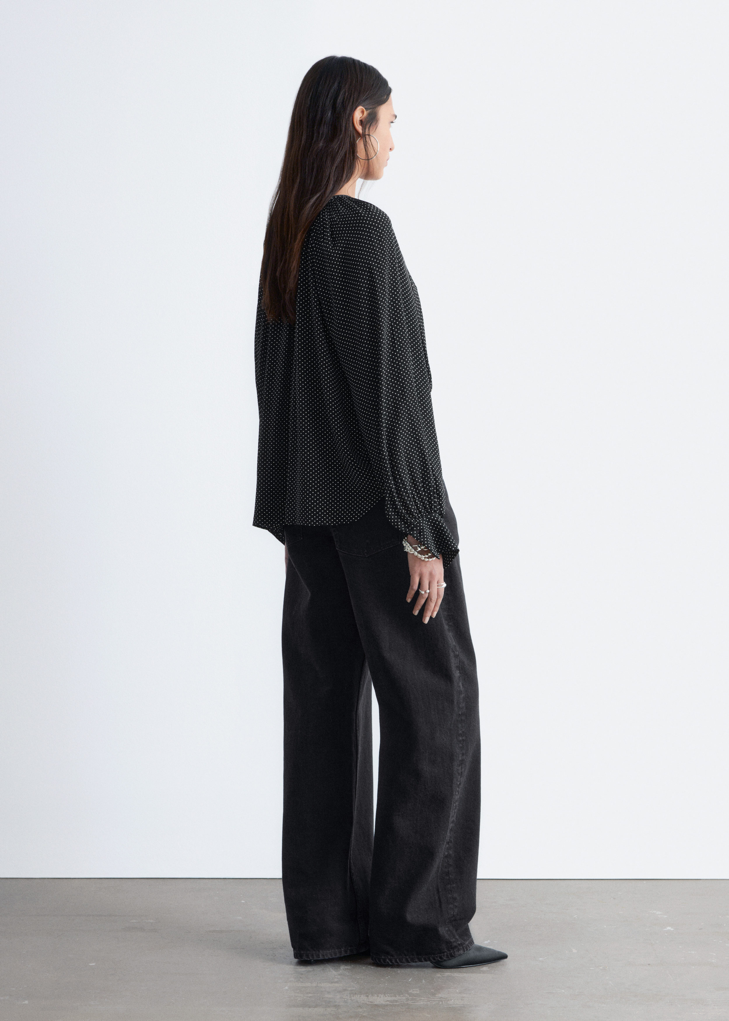 & Other Stories BALLOON-SLEEVE BLOUSE