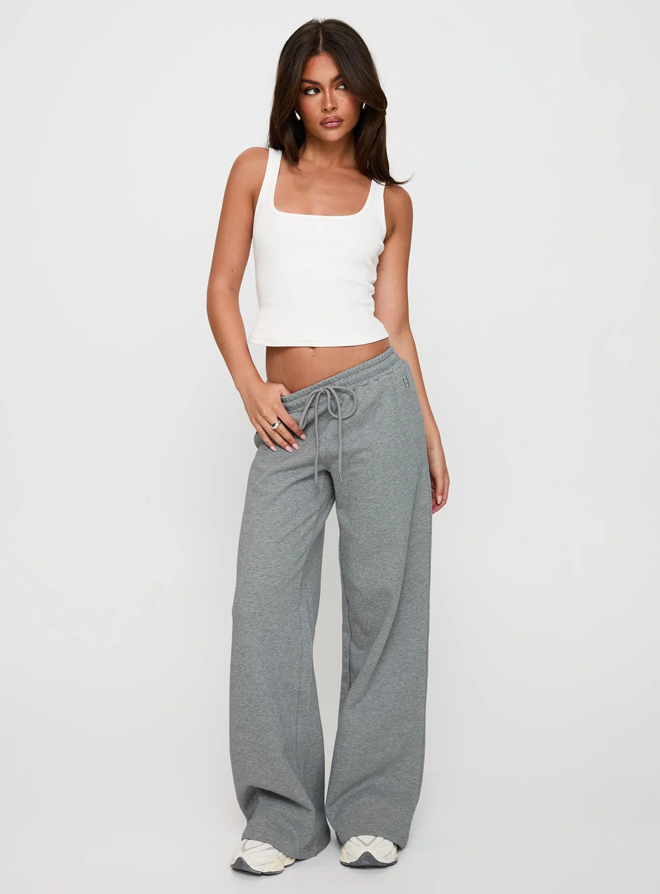 All Day Straight Leg Sweatpants Grey Marle