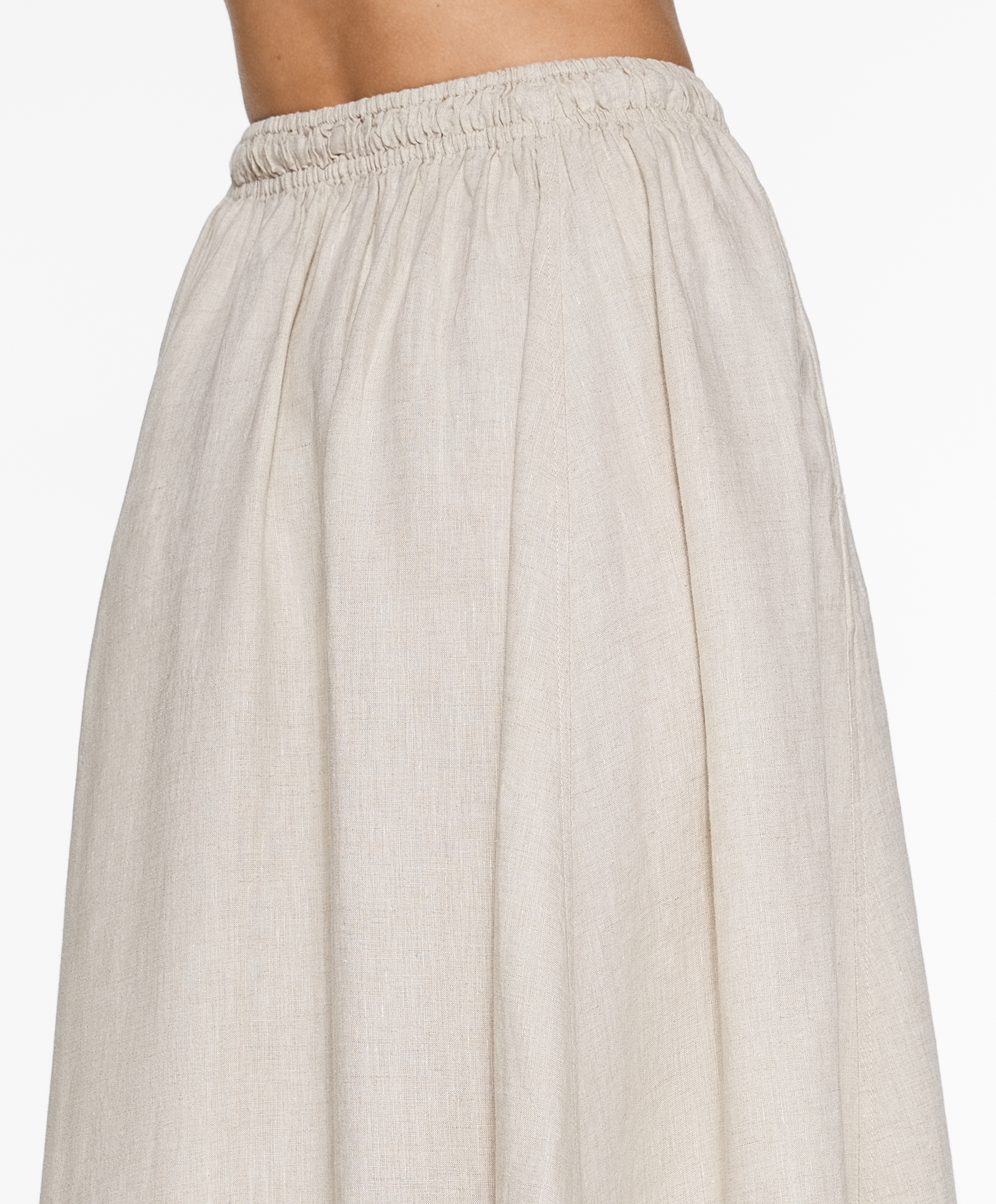 OYSHO Long 100% linen skirt