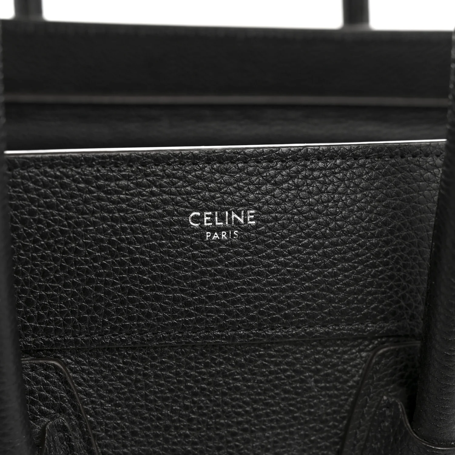 Drummed Calfskin Micro Luggage Black - Top Club