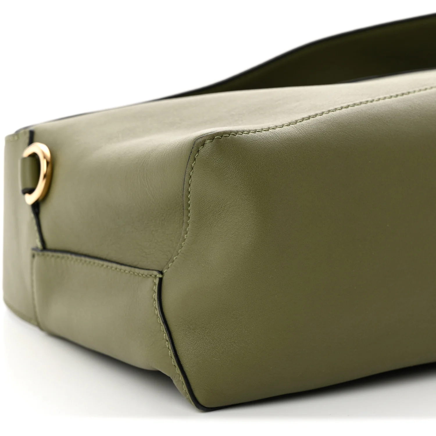 Calfskin Puzzle Hobo Avocado - Top Club