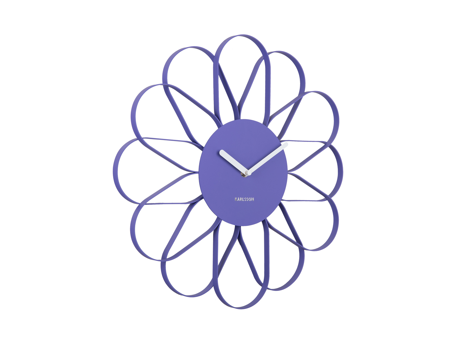 Wall clock Arkis iron bright purple