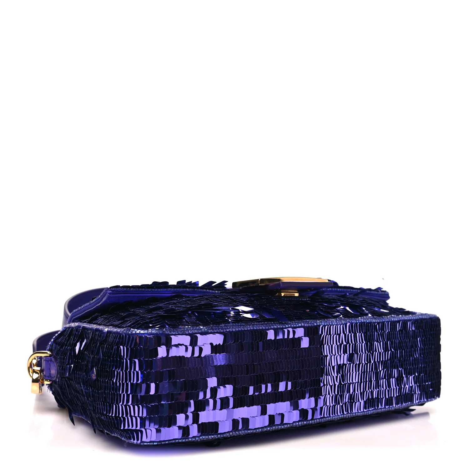 Sequin Paillettes Shiny Nappa Sex and the City Baguette Viola Purple Rain - Top Club