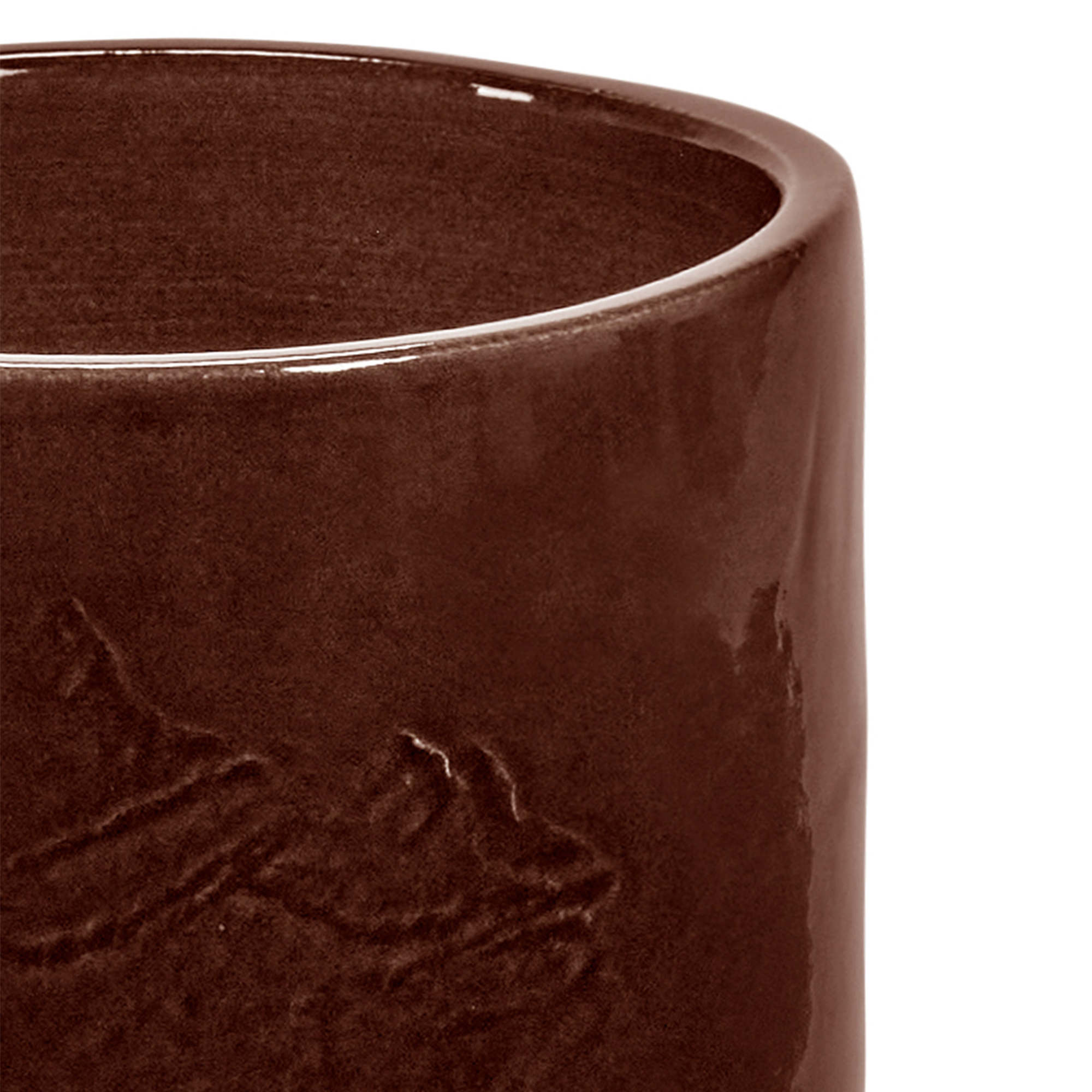 Bloempot Vaso 02 brown H19