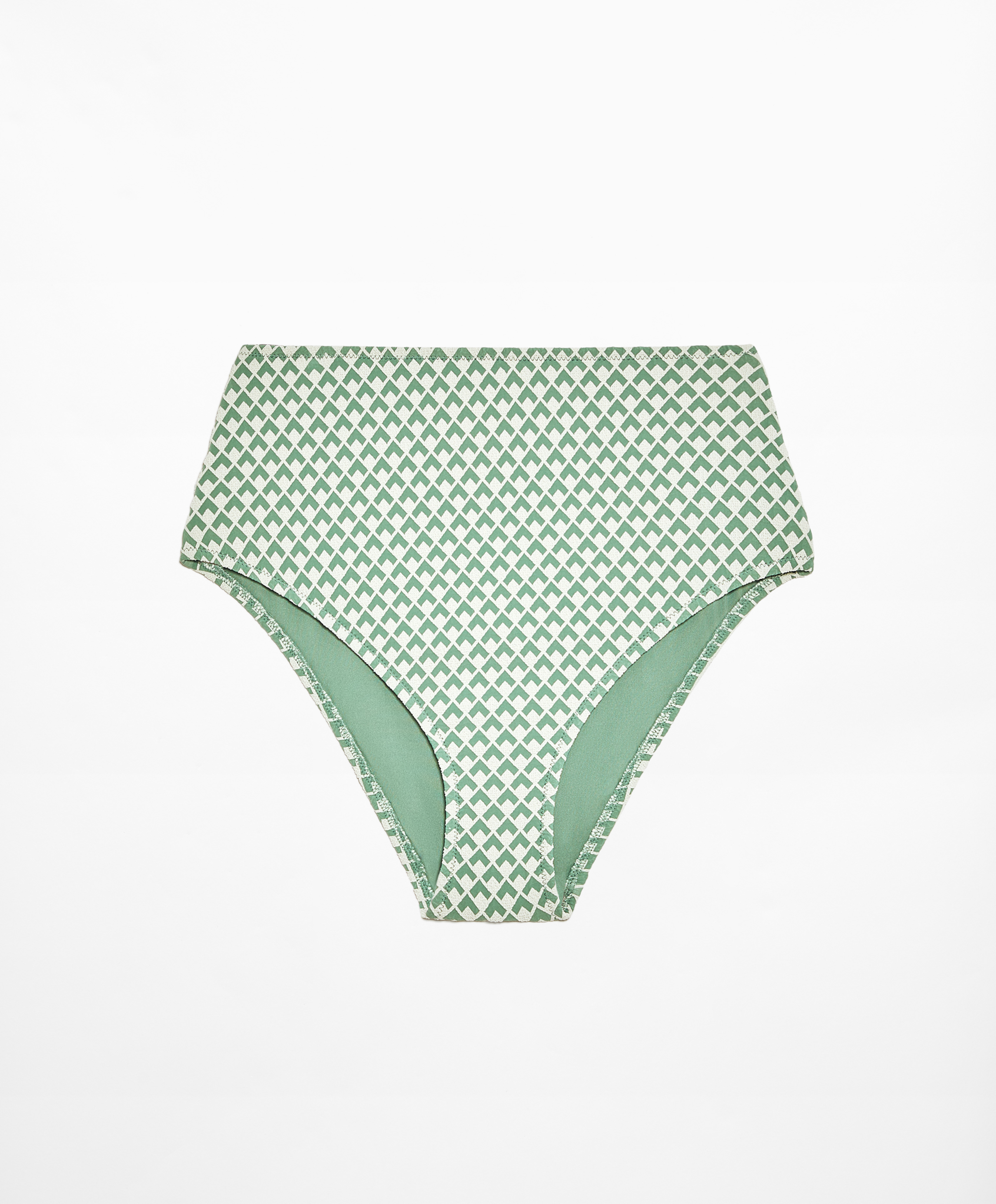 OYSHO Geometric jacquard high-rise bikini briefs
