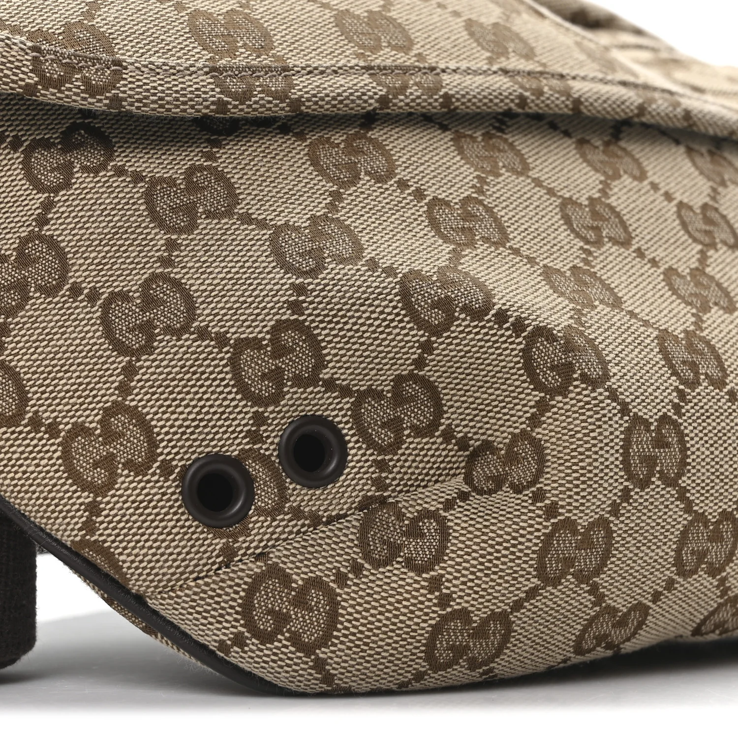 Monogram Large Belt Bag Beige Dark Brown - Top Club