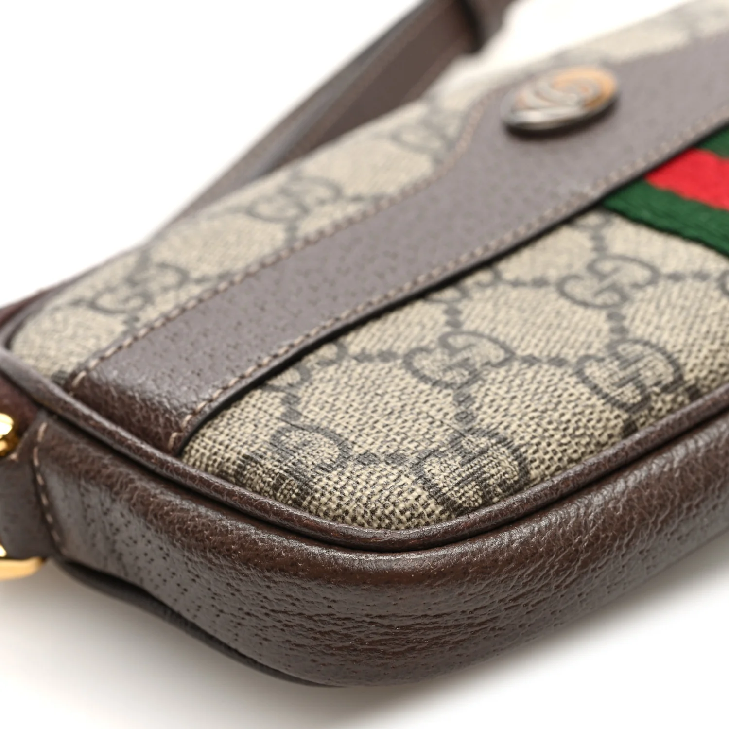 GG Supreme Monogram Web Mini Ophidia GG Bag Brown - Top Club