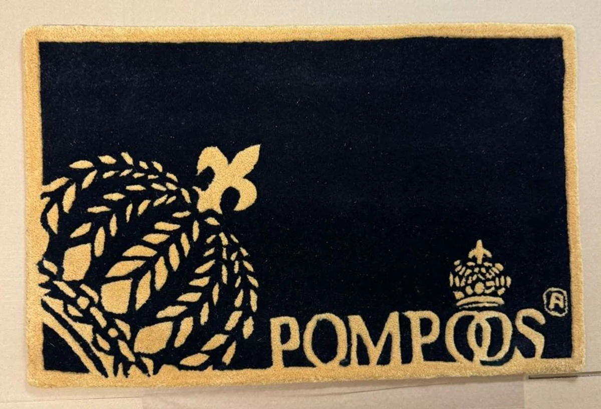 Pompöös by Doormat Crown by Harald Glööckler Black / Gold 80 cm