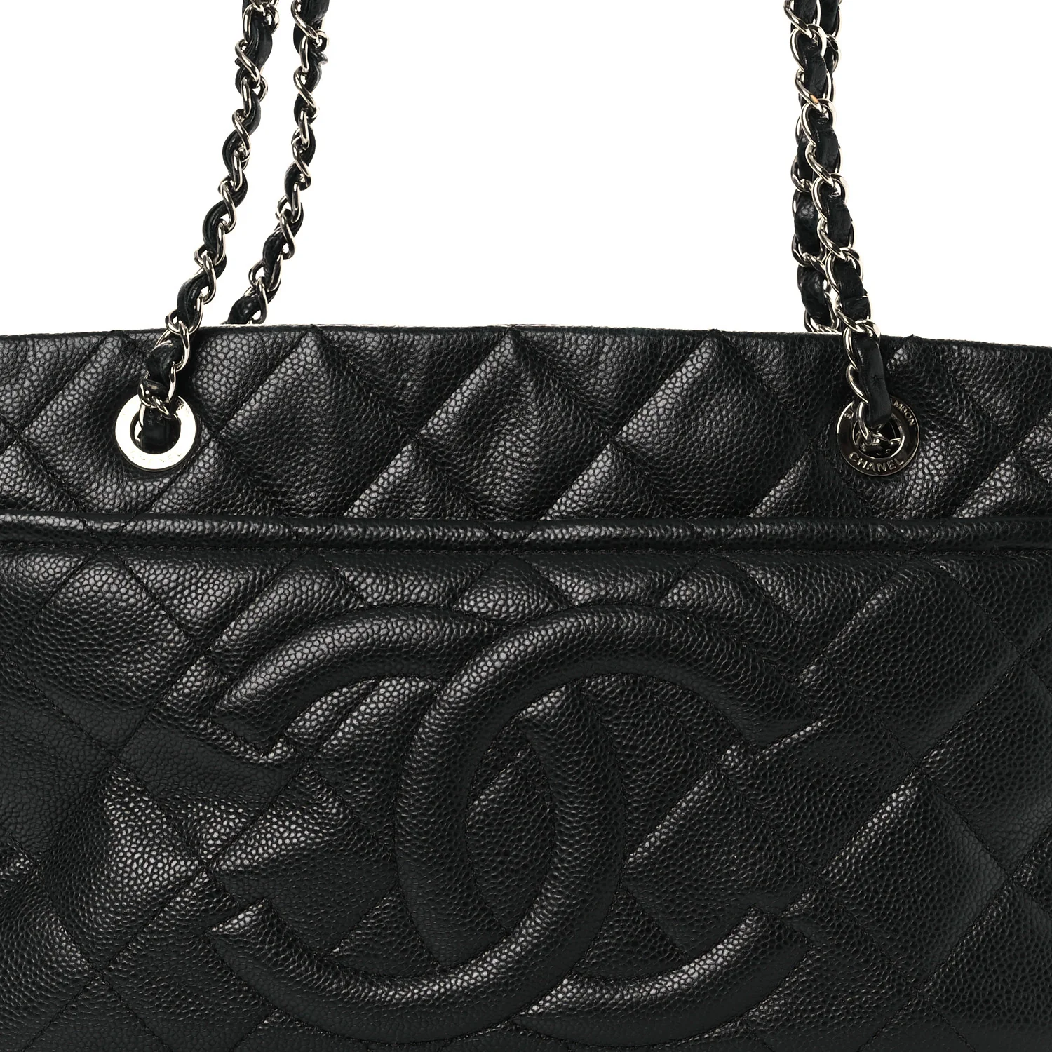 Caviar Quilted Timeless CC Soft Tote Black - Top Club