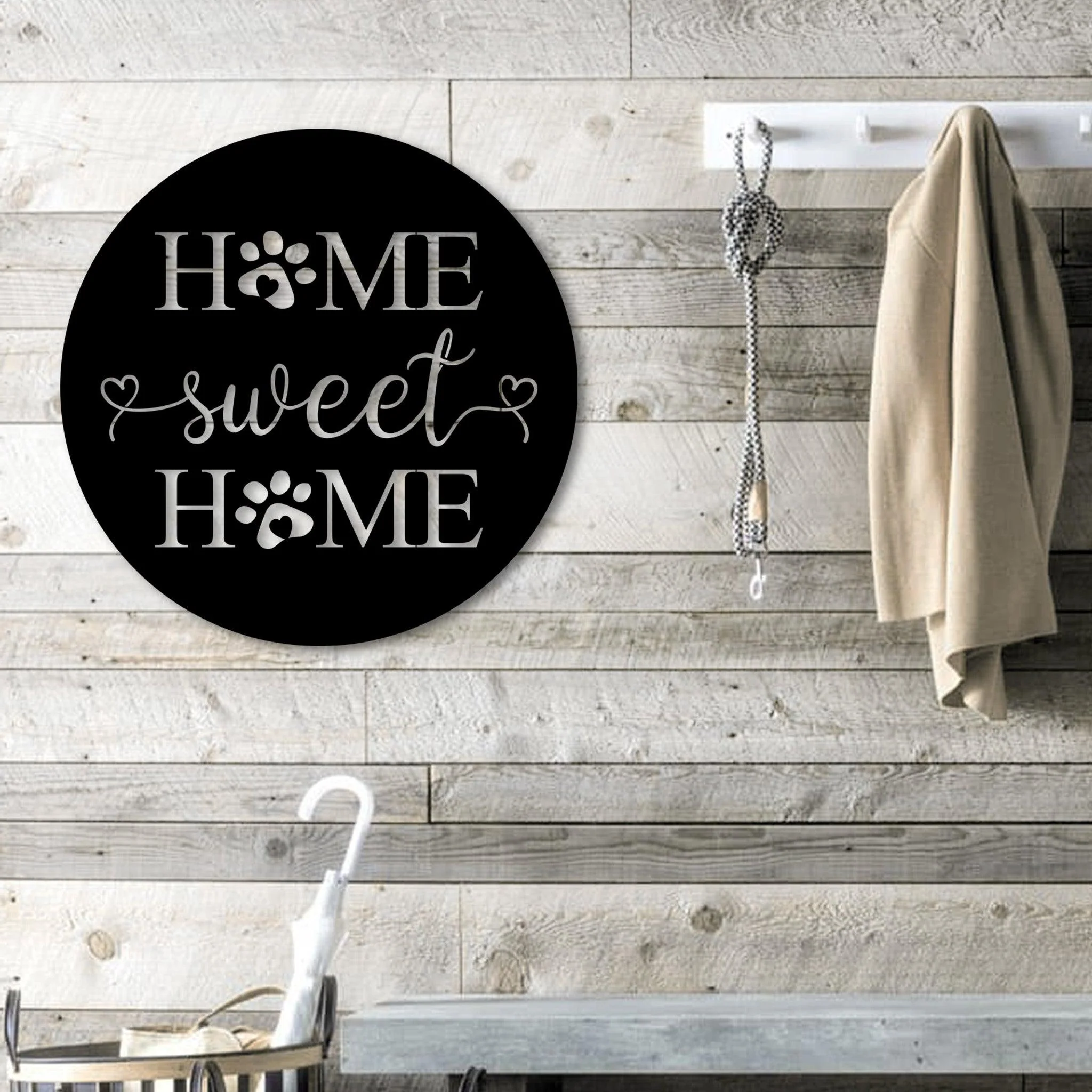 Home Sweet Home Paws Metal Wall Décor - Alvarez Pro Painting LLC